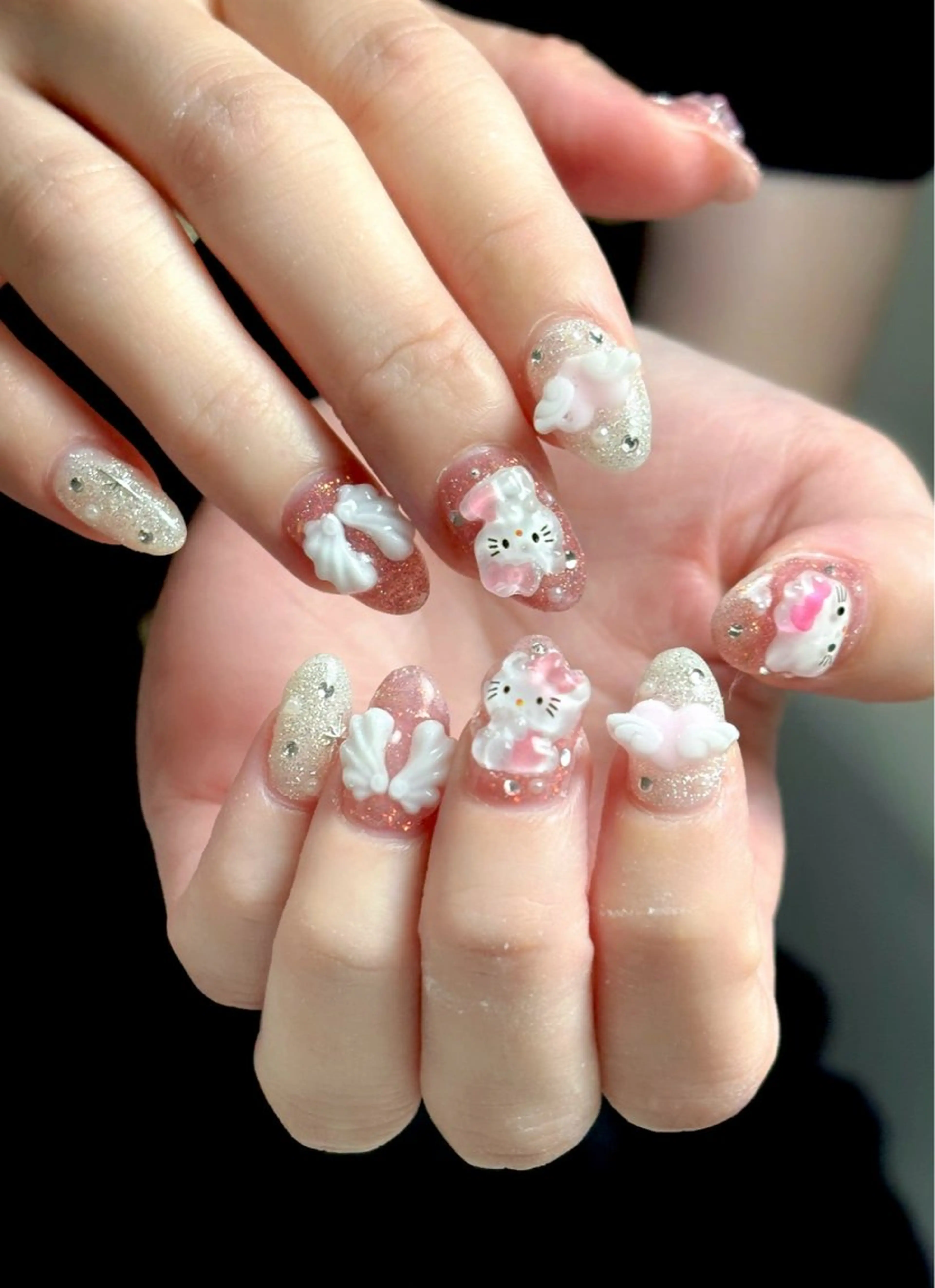 ネイル 持ち込み ハンドネイル Qmu nail まりなのネイルデザイン