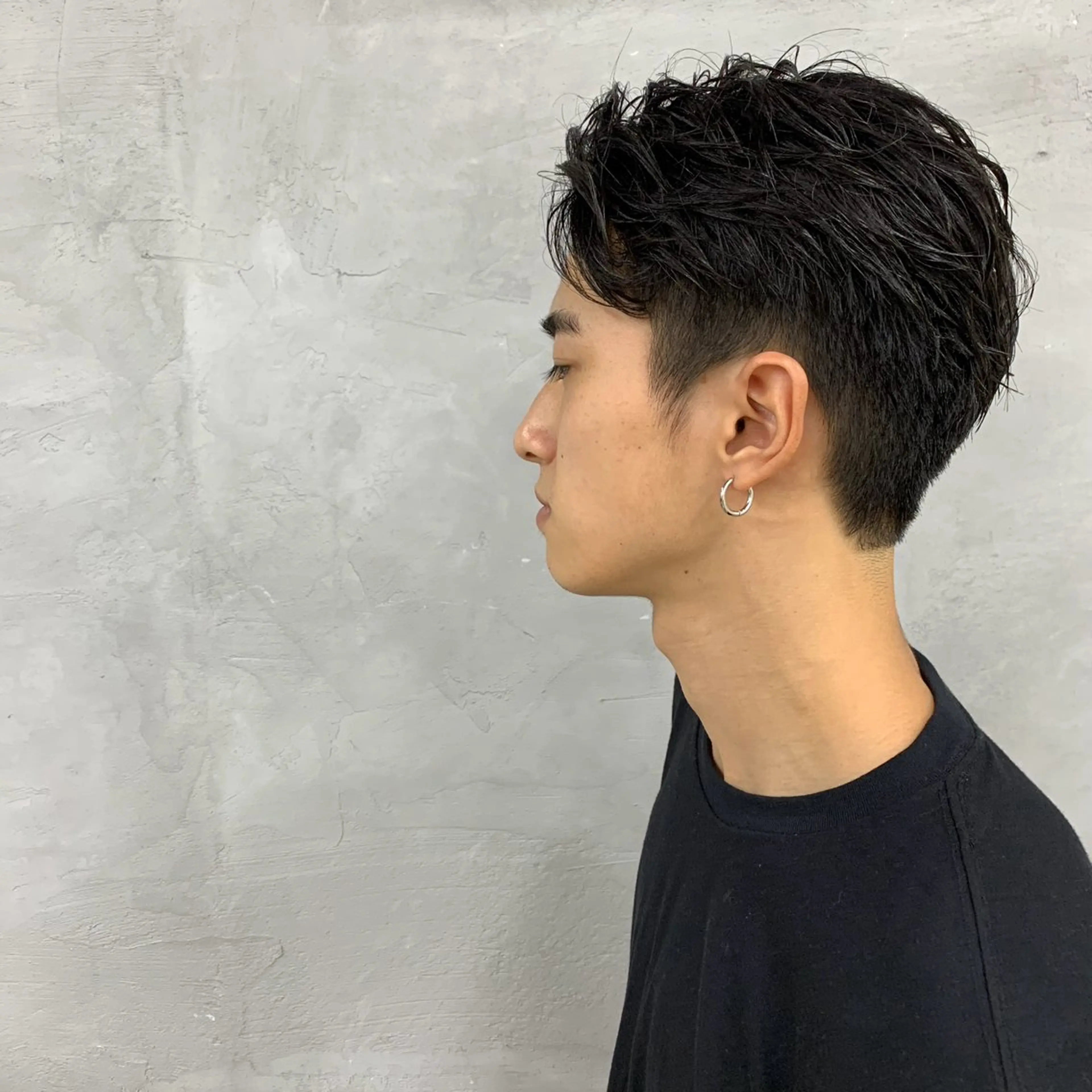 ショート メンズ オールバック カット 田畑 智規のヘアスタイル