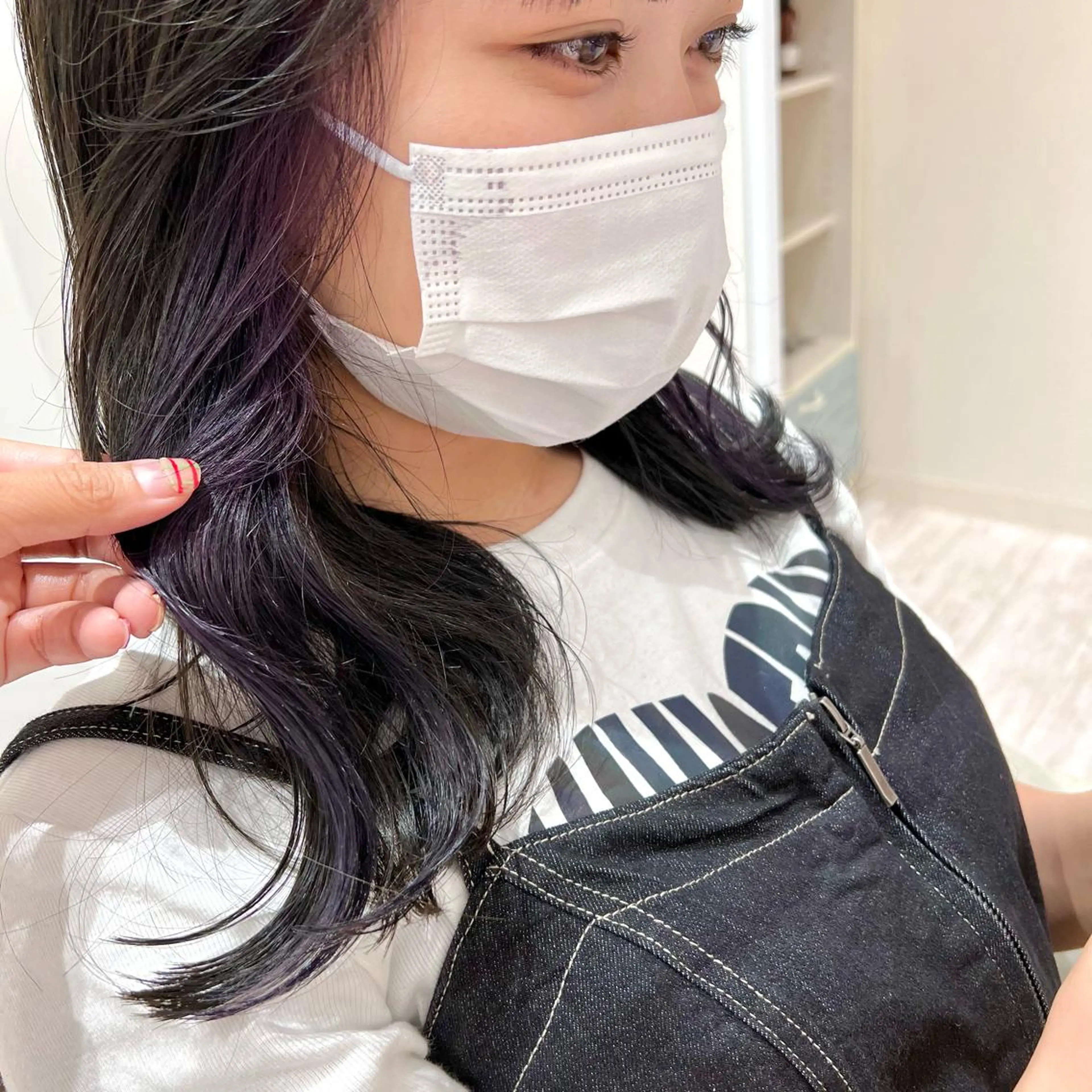 ミディアム カラー インナーカラー カット ヘアカラー 【美髪矯正】人気 NO.1 🌻店長のヘアスタイル