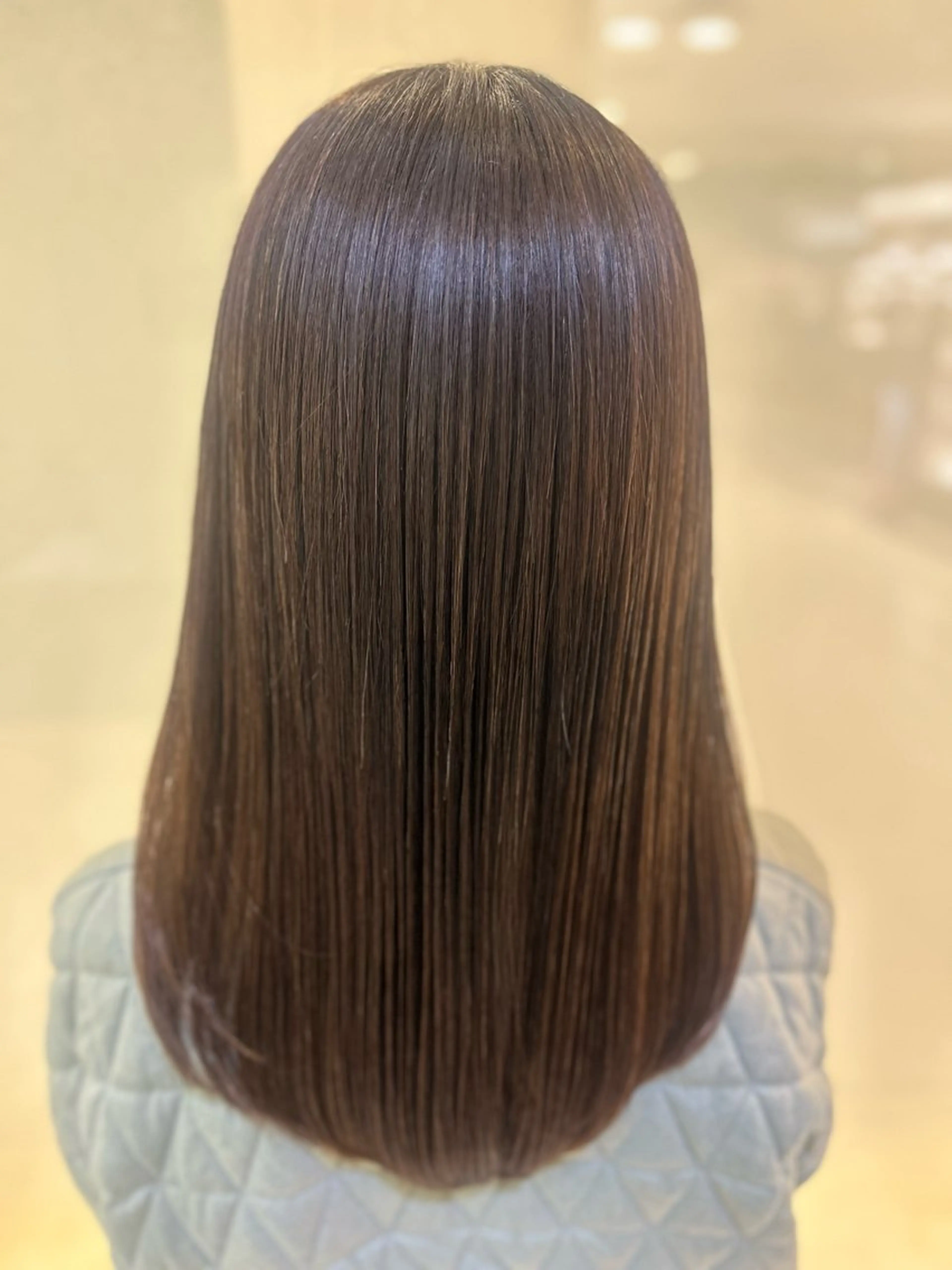 セミロング カラー カット ヘアカラー トリートメント 艶質改善/縮毛矯正 ササキナツミのヘアスタイル