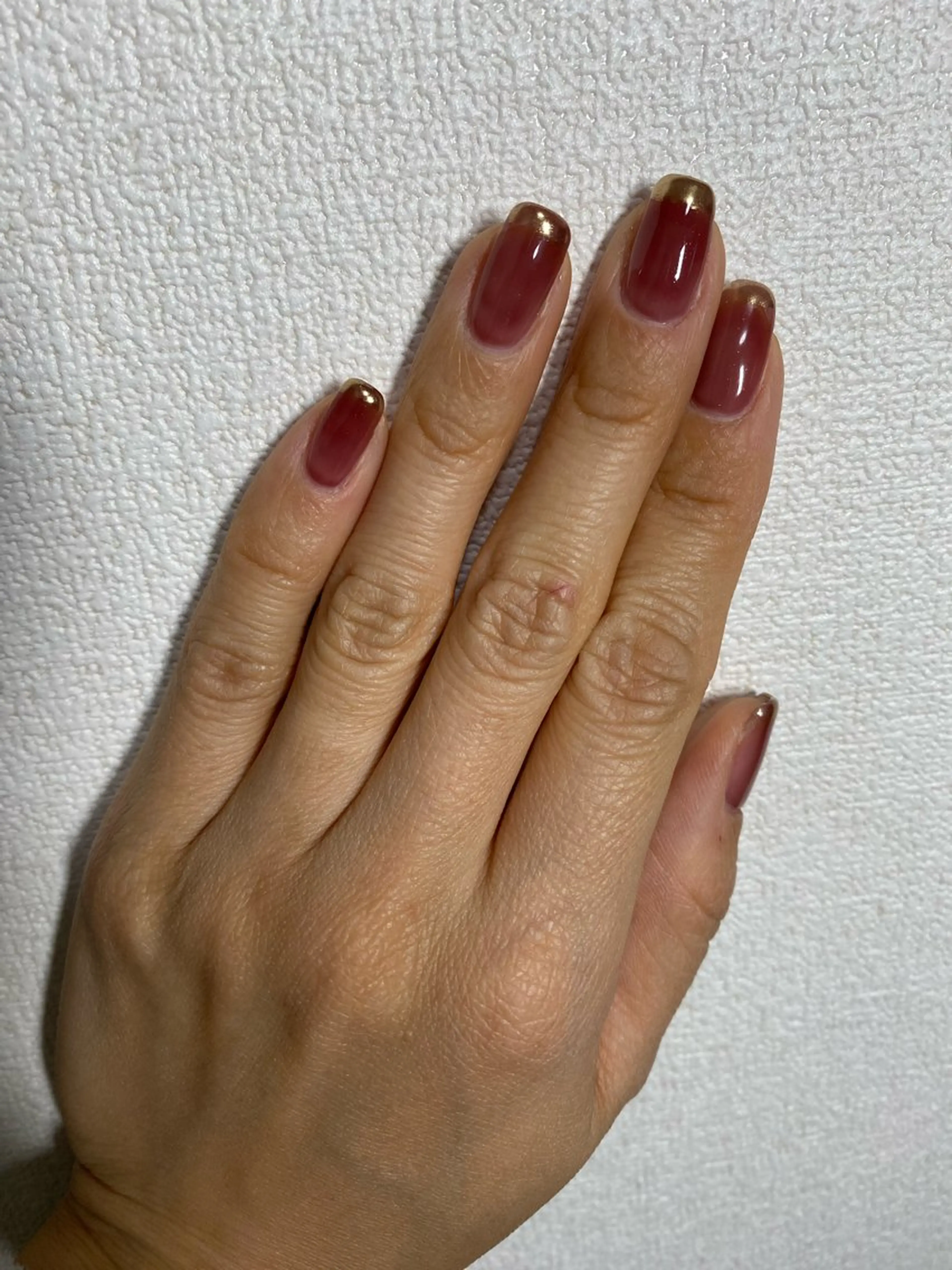 ネイル フレンチネイル ミラーネイル 自宅サロン FeelFreeのネイルデザイン