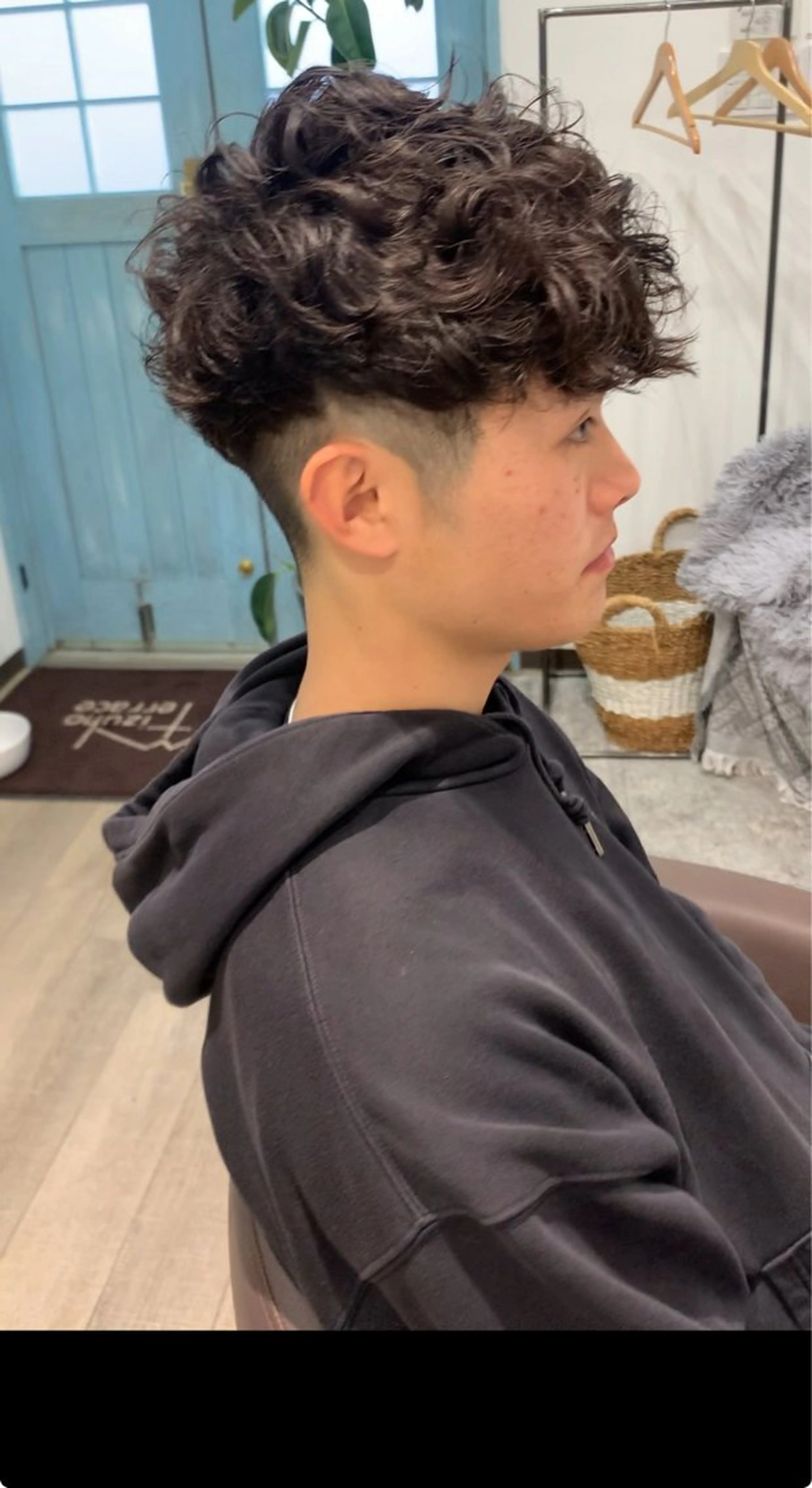 パーマ メンズ ミズホテラス所属・国領 善久のヘアスタイル