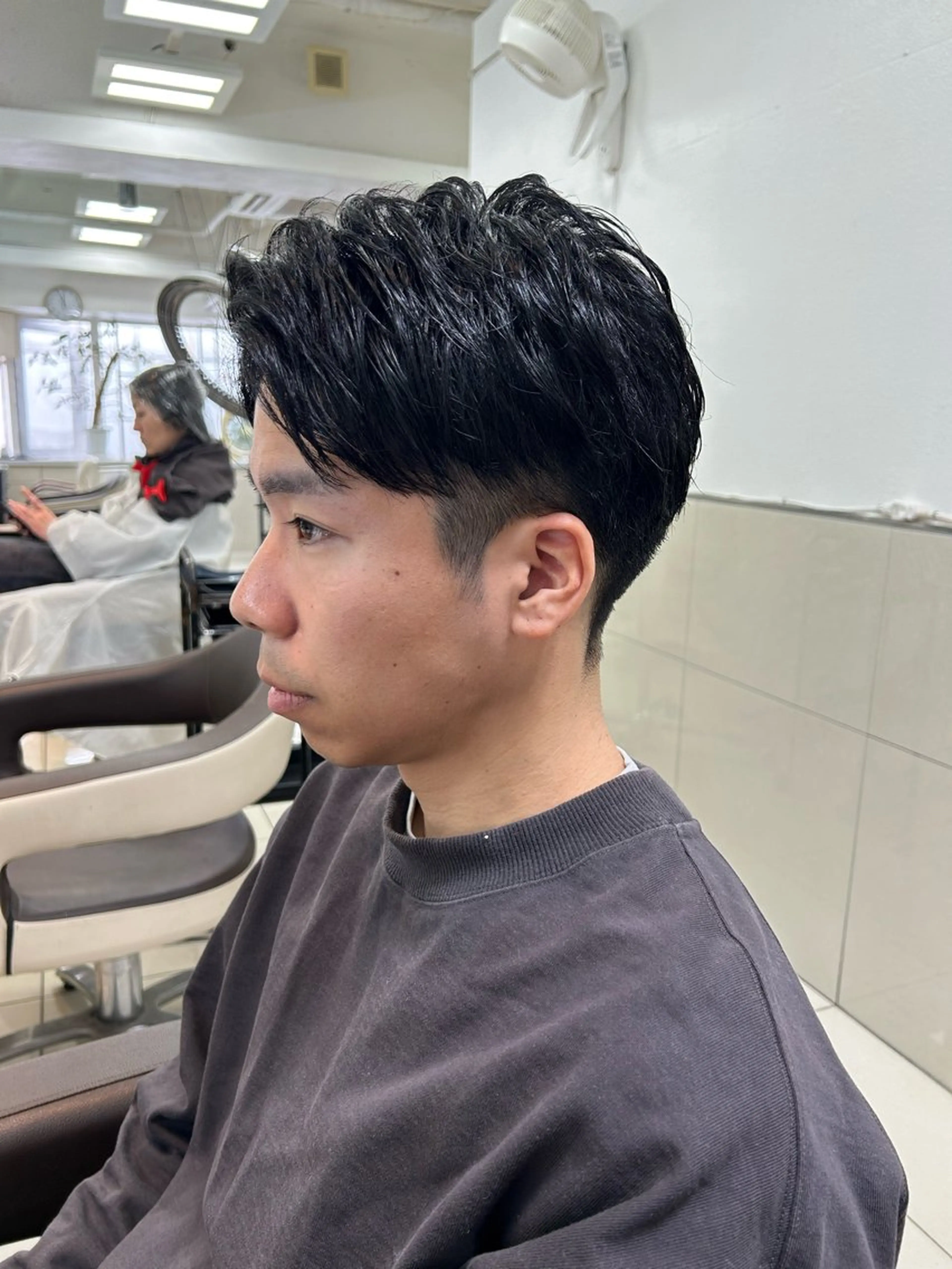 ショート メンズ アップバング 刈り上げ ショートヘア 大内 雅生のヘアスタイル