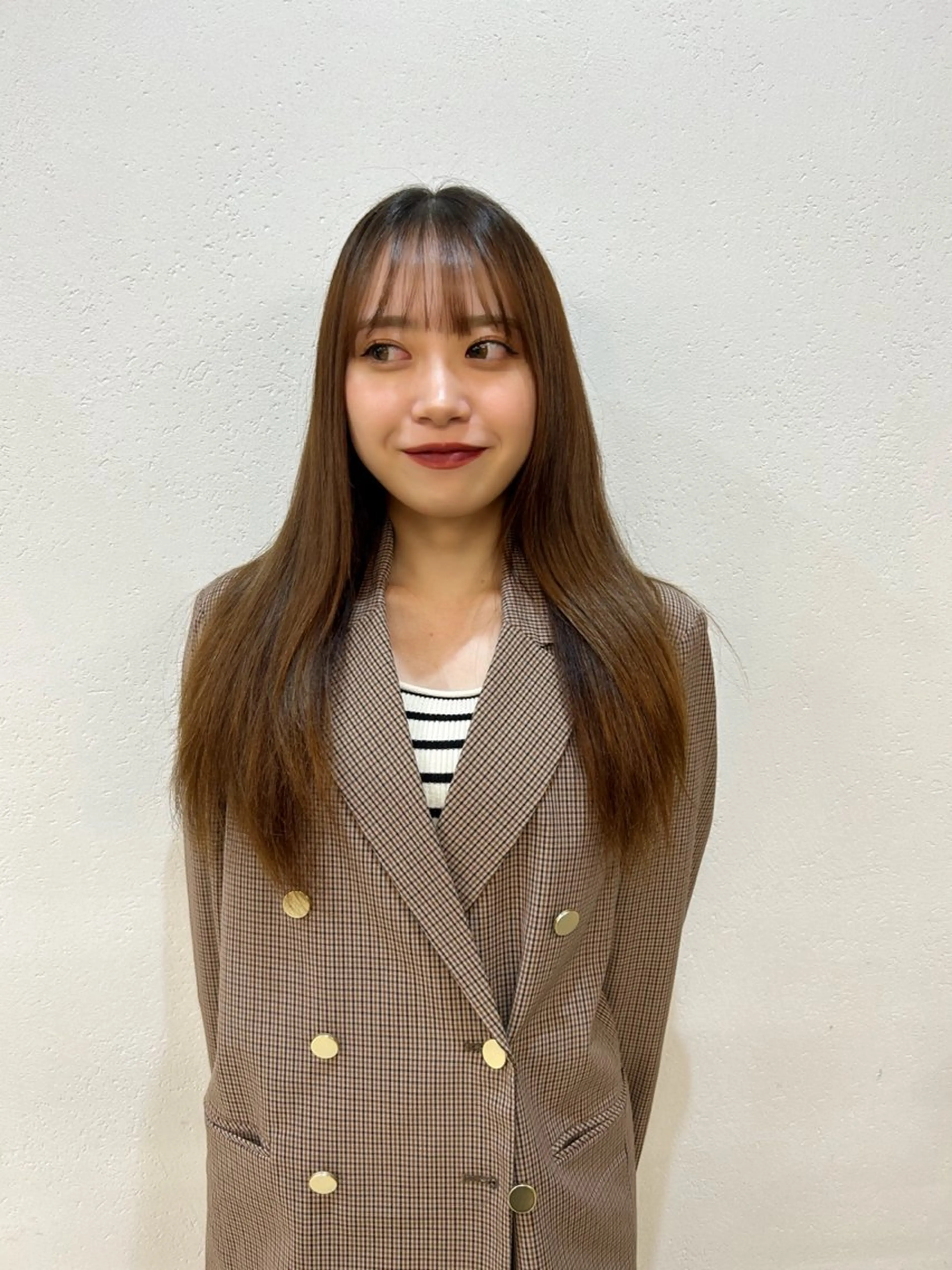 ロング 顔周りカット レイヤーカット nina🤎/ 似合わせカットのヘアスタイル