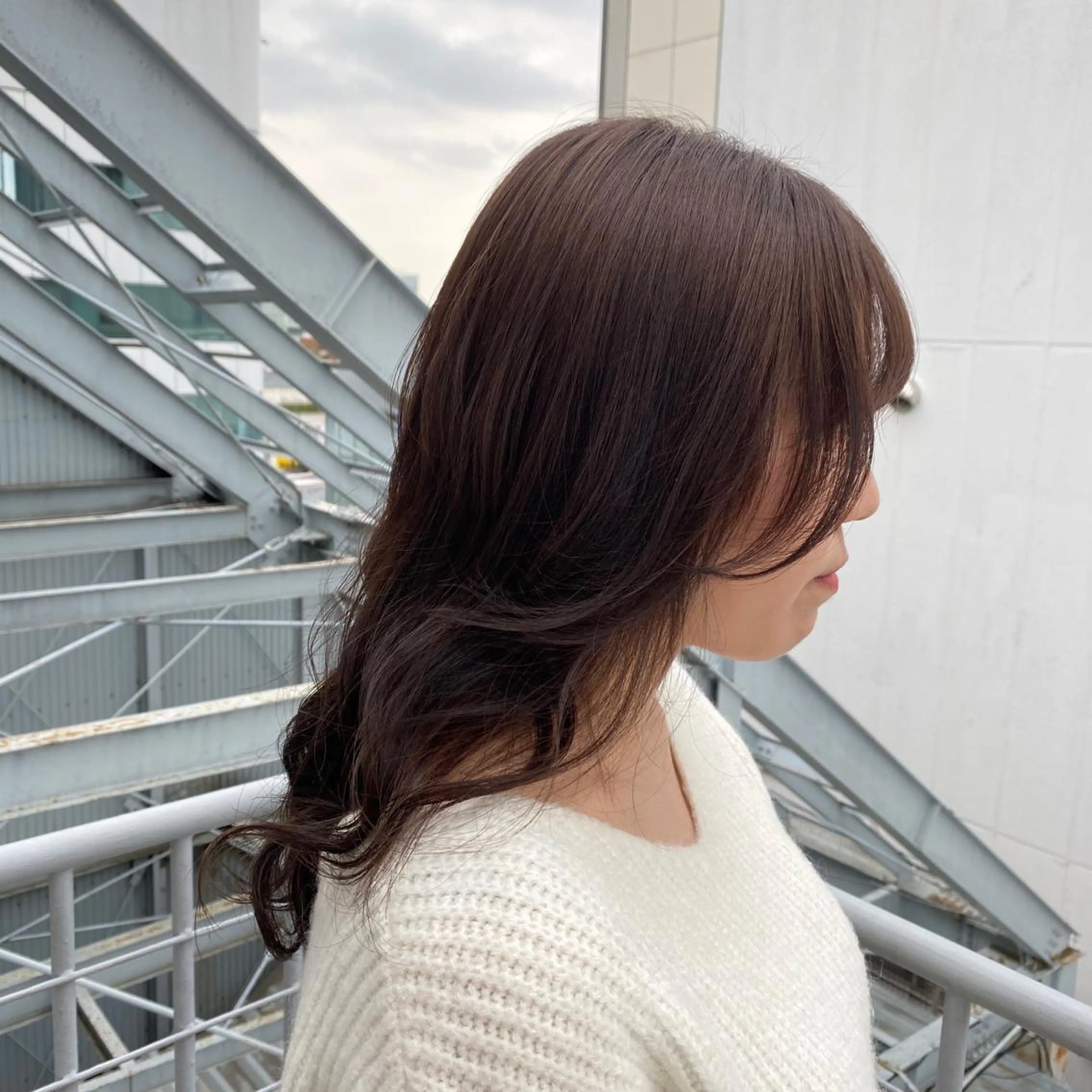 セミロング カラー 💖暖色・ハイトーン 🐈みおり💖のヘアスタイル