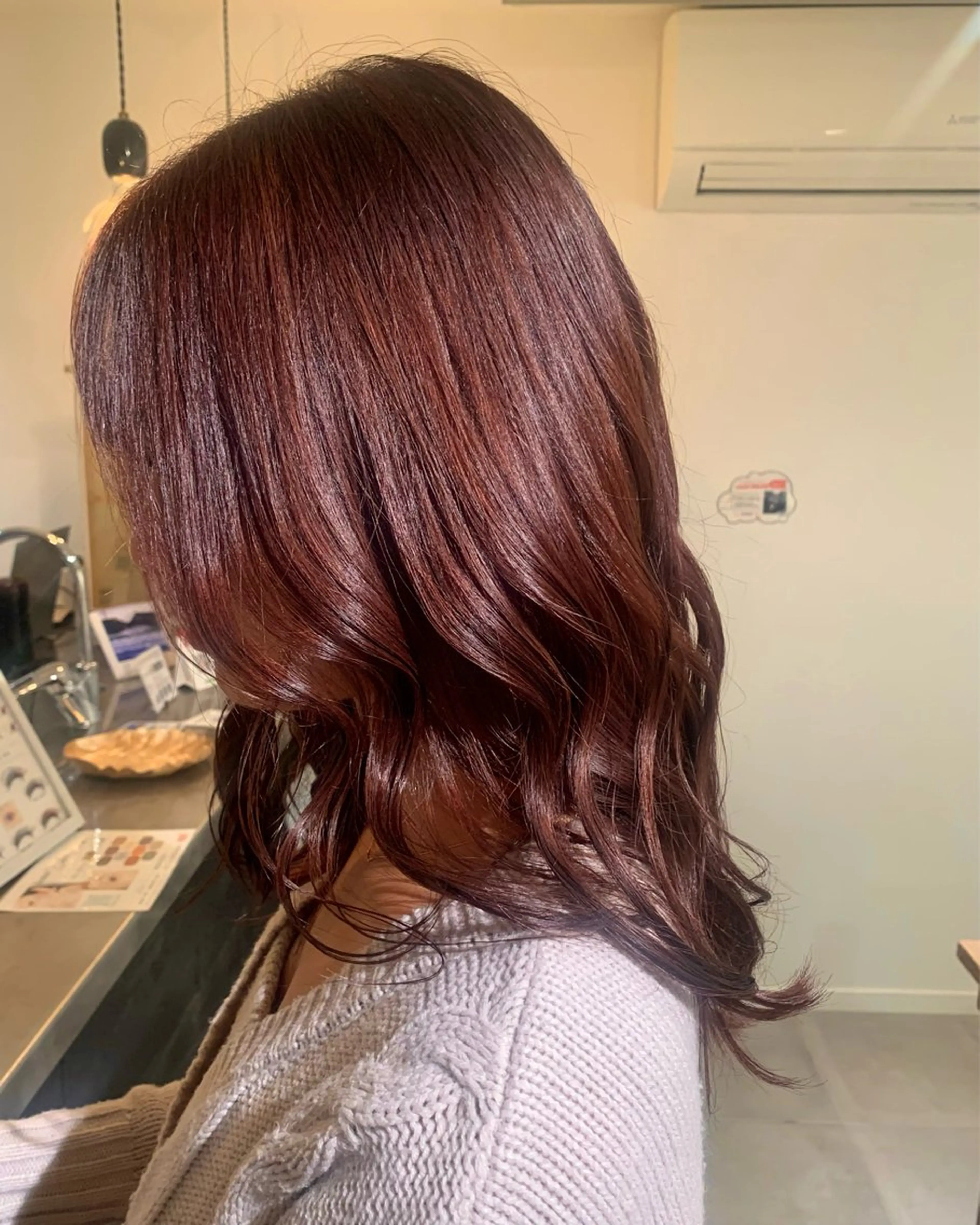 ミディアム カラー miyuu🔆 ナチュラルハイライトのヘアスタイル