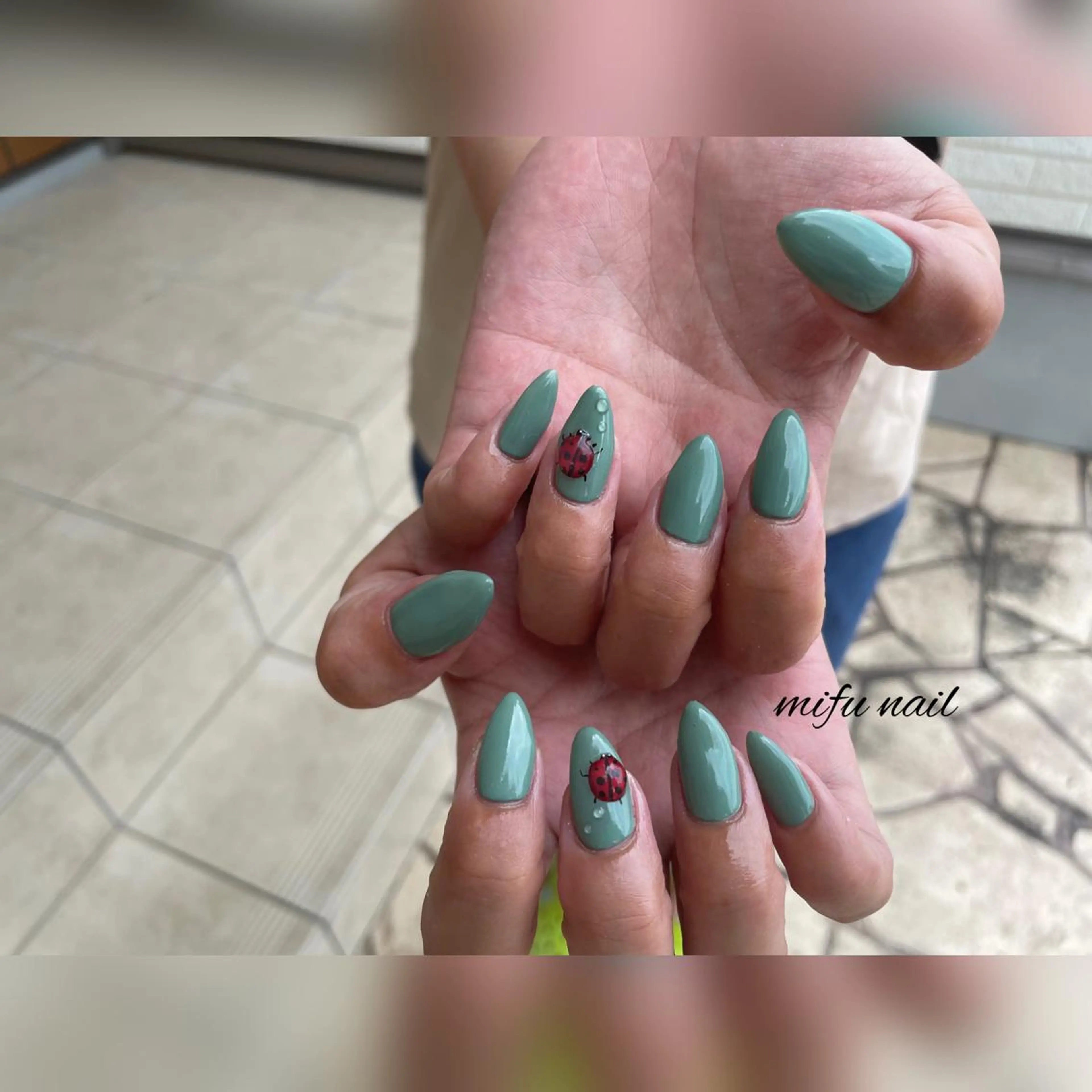 ロング ネイル ハンドネイル ハンドケア 大田 美笛香のネイルデザイン