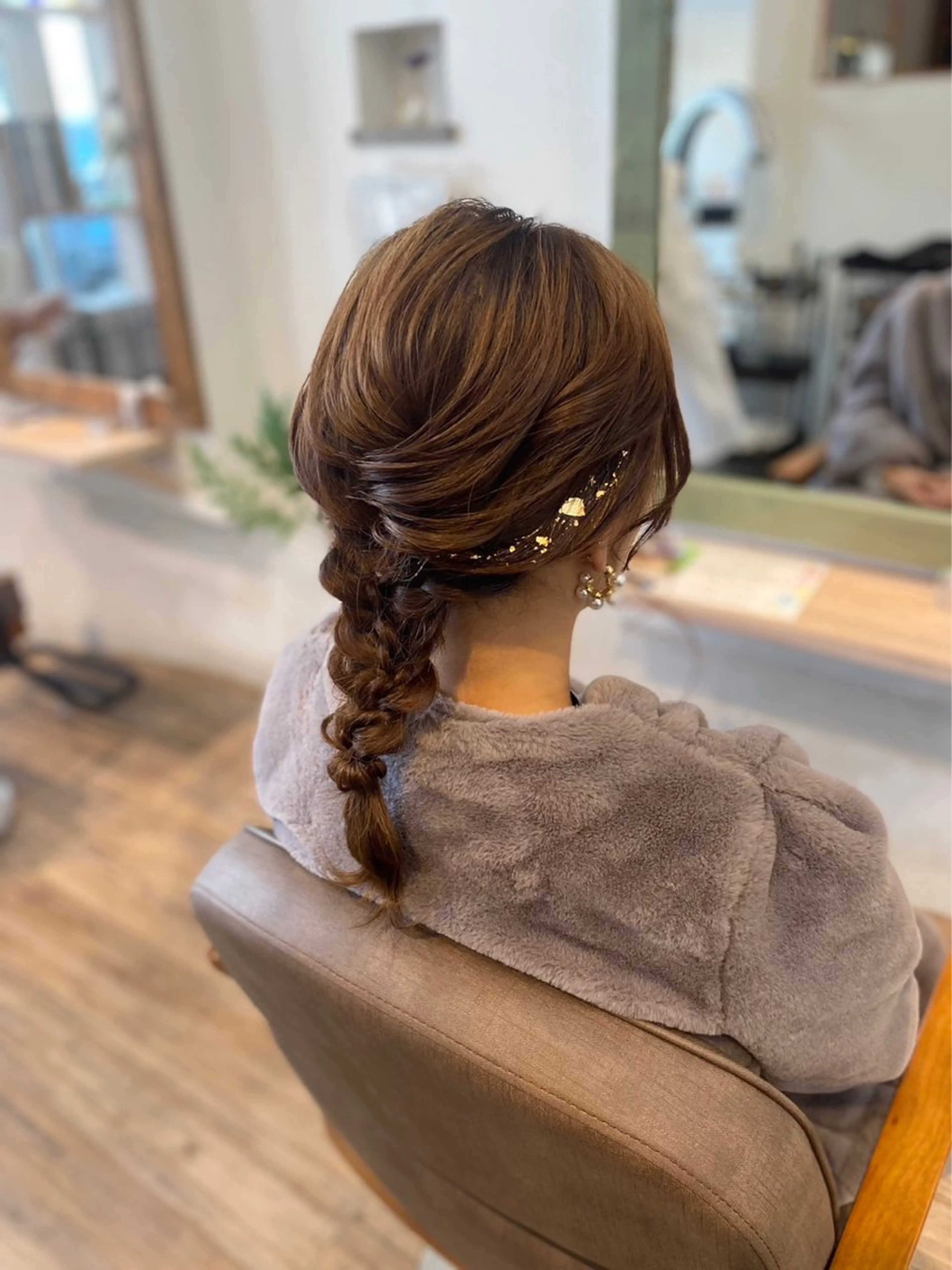 セミロング ヘアアレンジ 安住 千明のヘアスタイル
