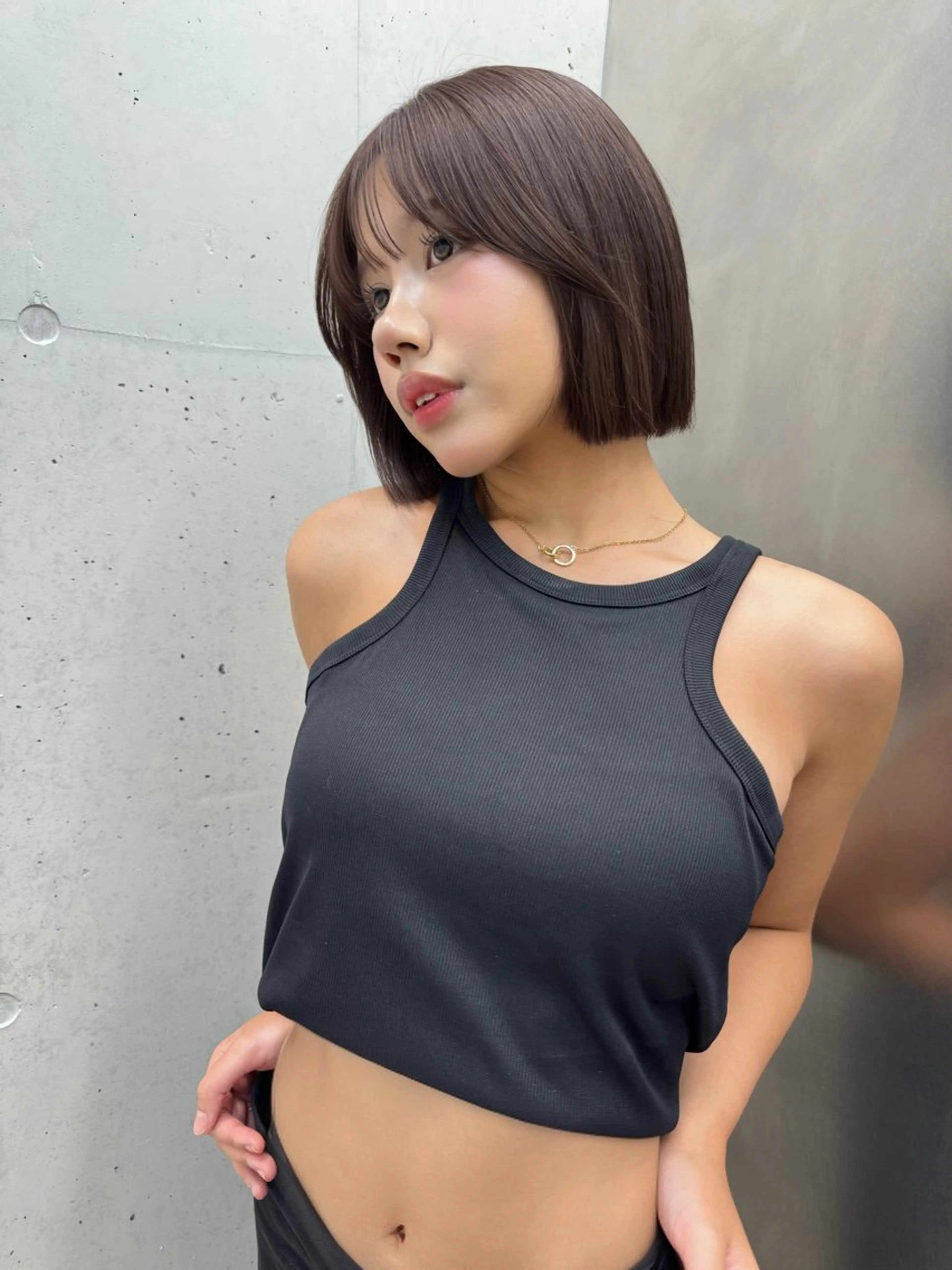 ショート ボブ レイヤーカット カット ヘアカラー トリートメント SOYON nanamiのヘアスタイル