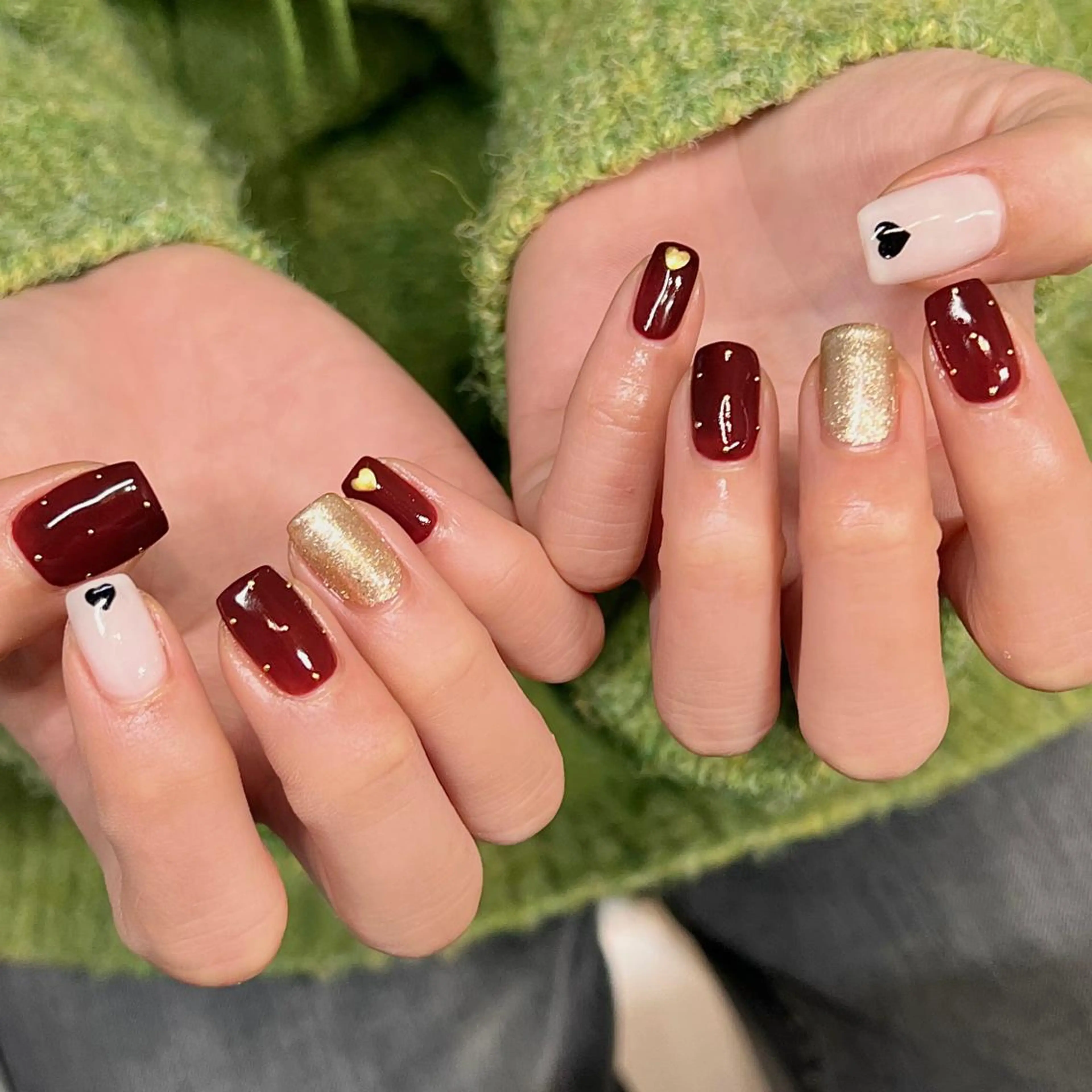 ミディアム ネイル マツエク・マツパ ハンドネイル REVIA_nail maiのネイルデザイン