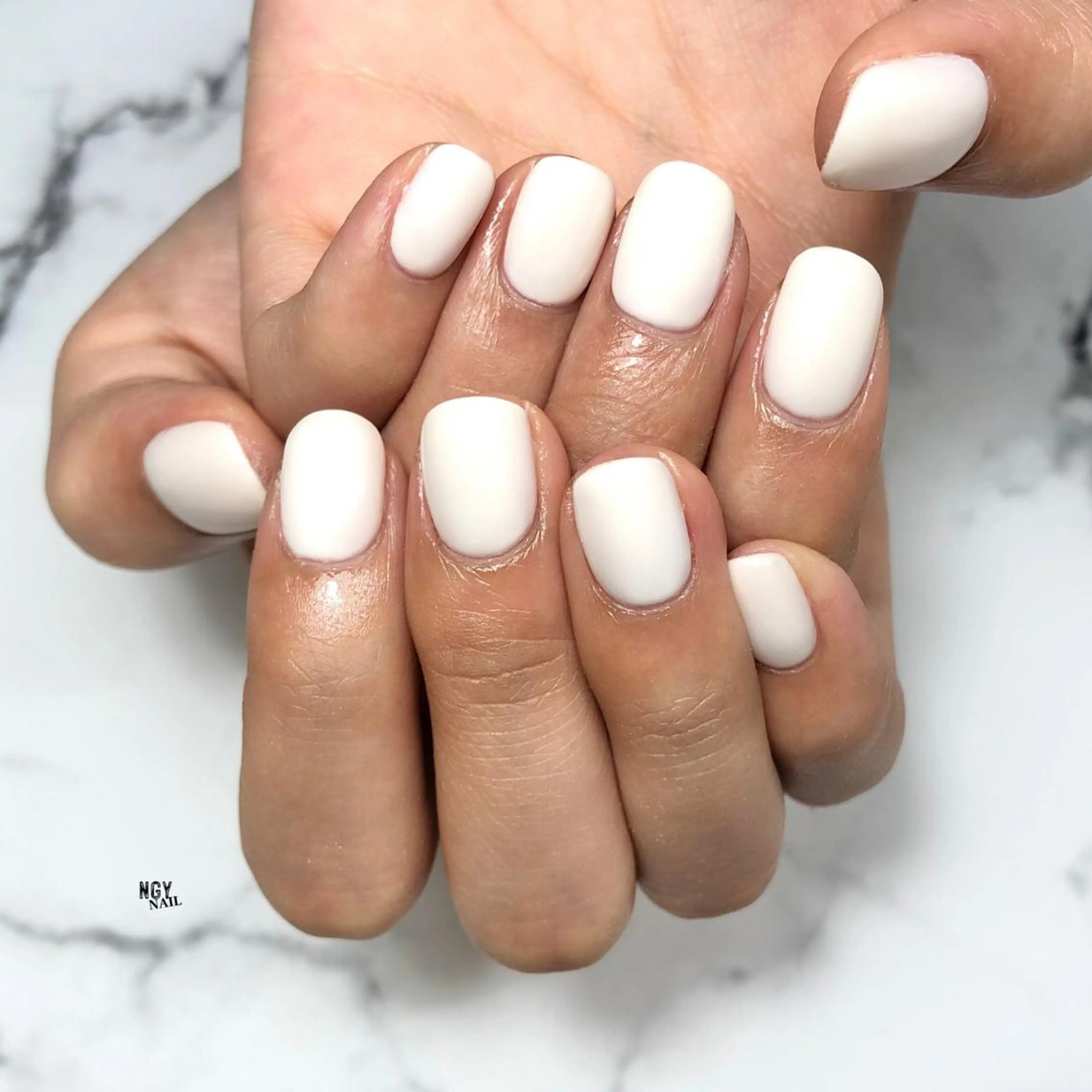 ネイル ジェルネイル ワンカラーネイル パラジェル ショートネイル シンプルネイル ハンドネイル NAIL NOWのネイルデザイン