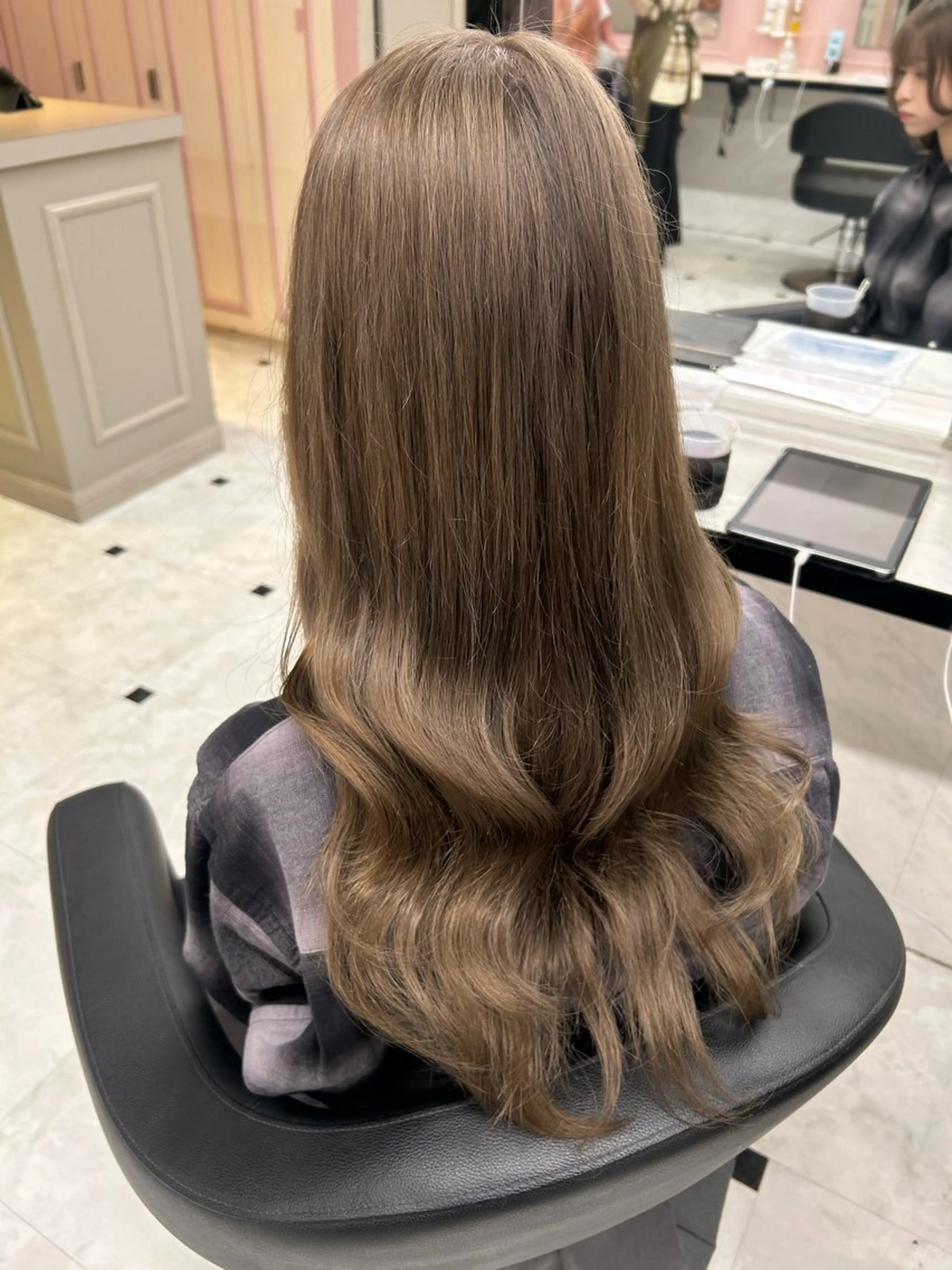 ロング カラー ヘアアレンジ ヘアカラー トリートメント ヘッドスパ ヘアセット 💖うる艶カラー💖 モデル募集💖のヘアスタイル