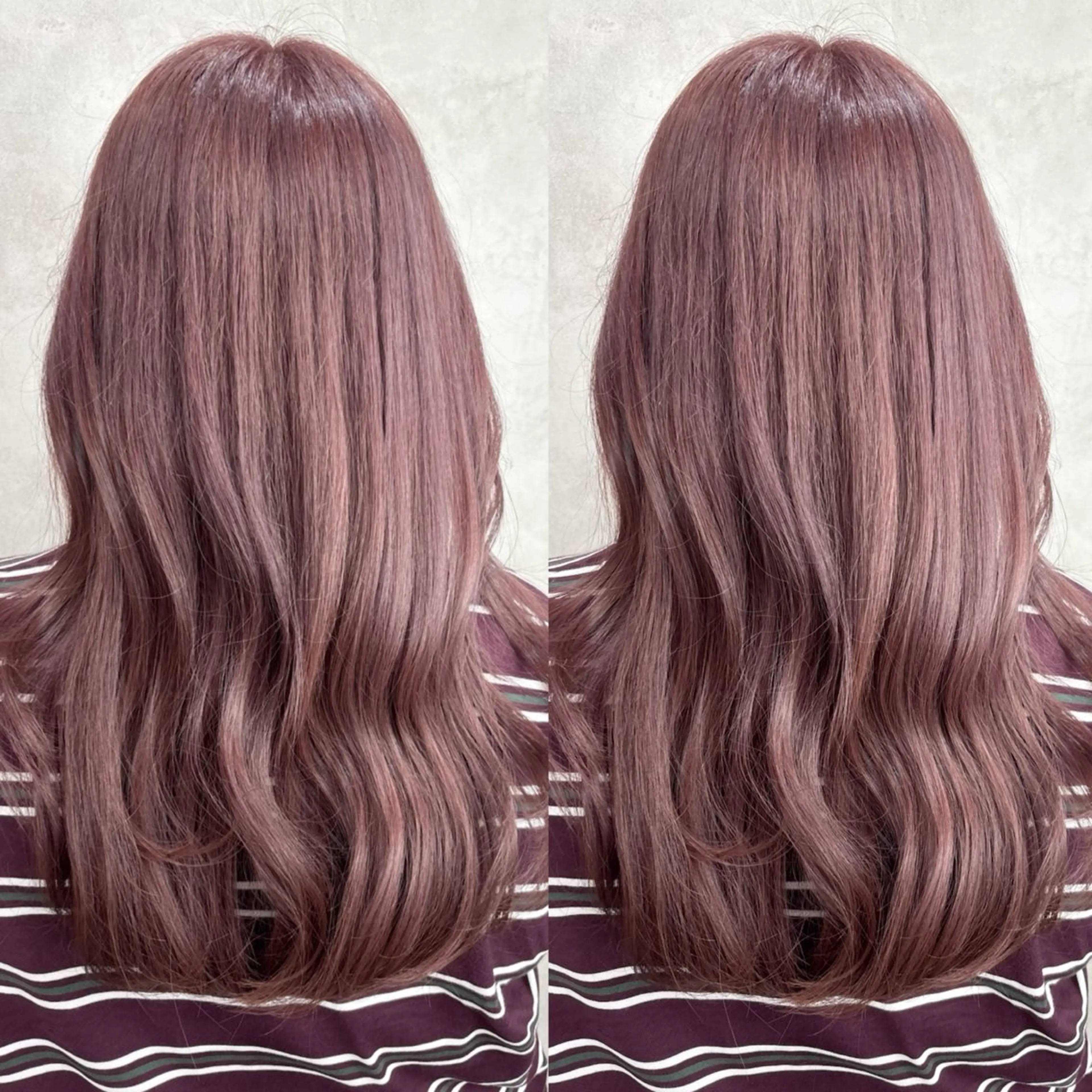 ロング カラー ベージュカラー ブリーチ ラベンダーカラー ラベンダーピンク ピンクカラー ヘアカラー 💎色落ち綺麗に白肌 ラベンダー💎りんのヘアスタイル
