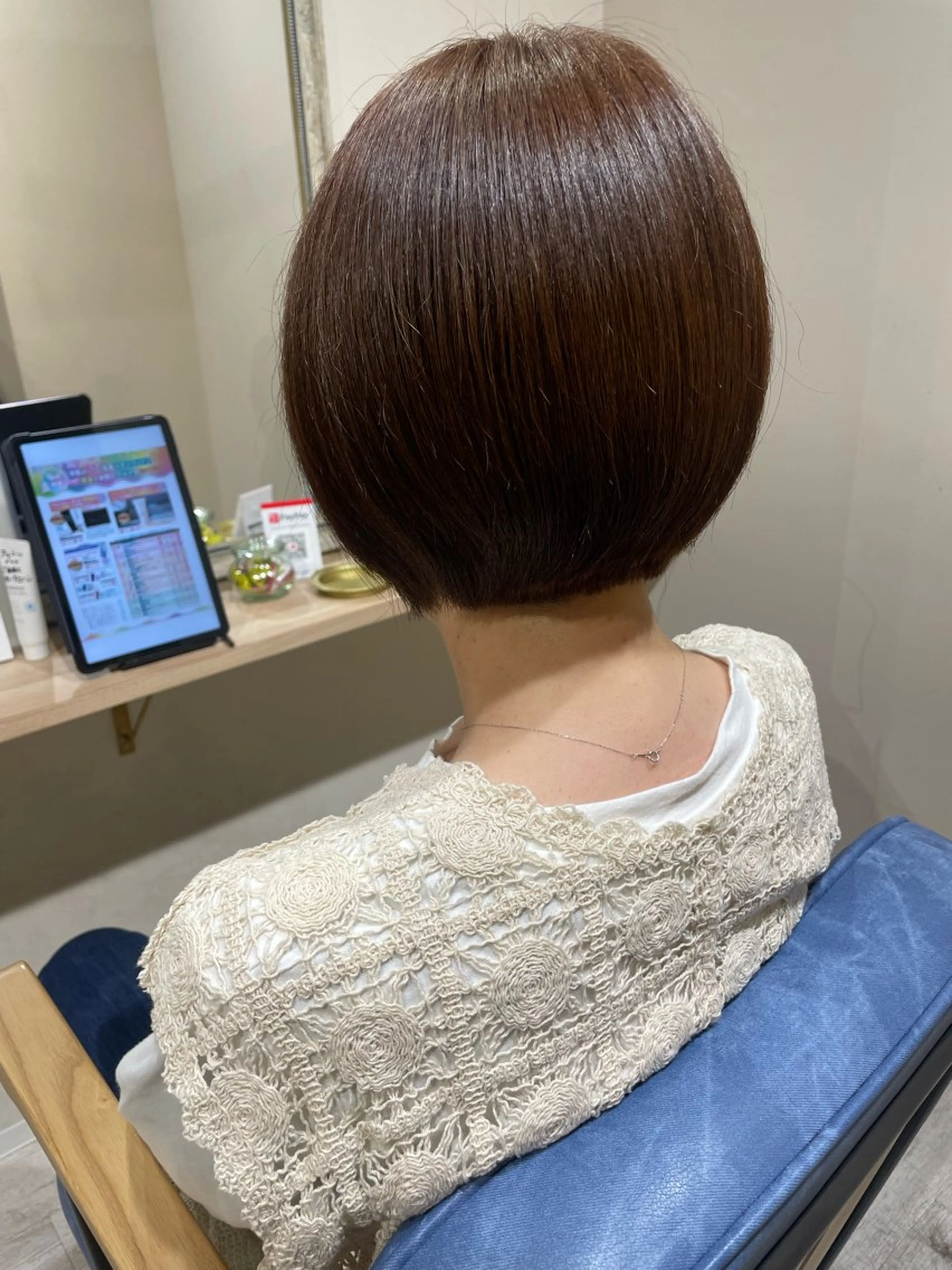 ショート ボブ カット ヘアカラー トリートメント Connect Rumiのヘアスタイル
