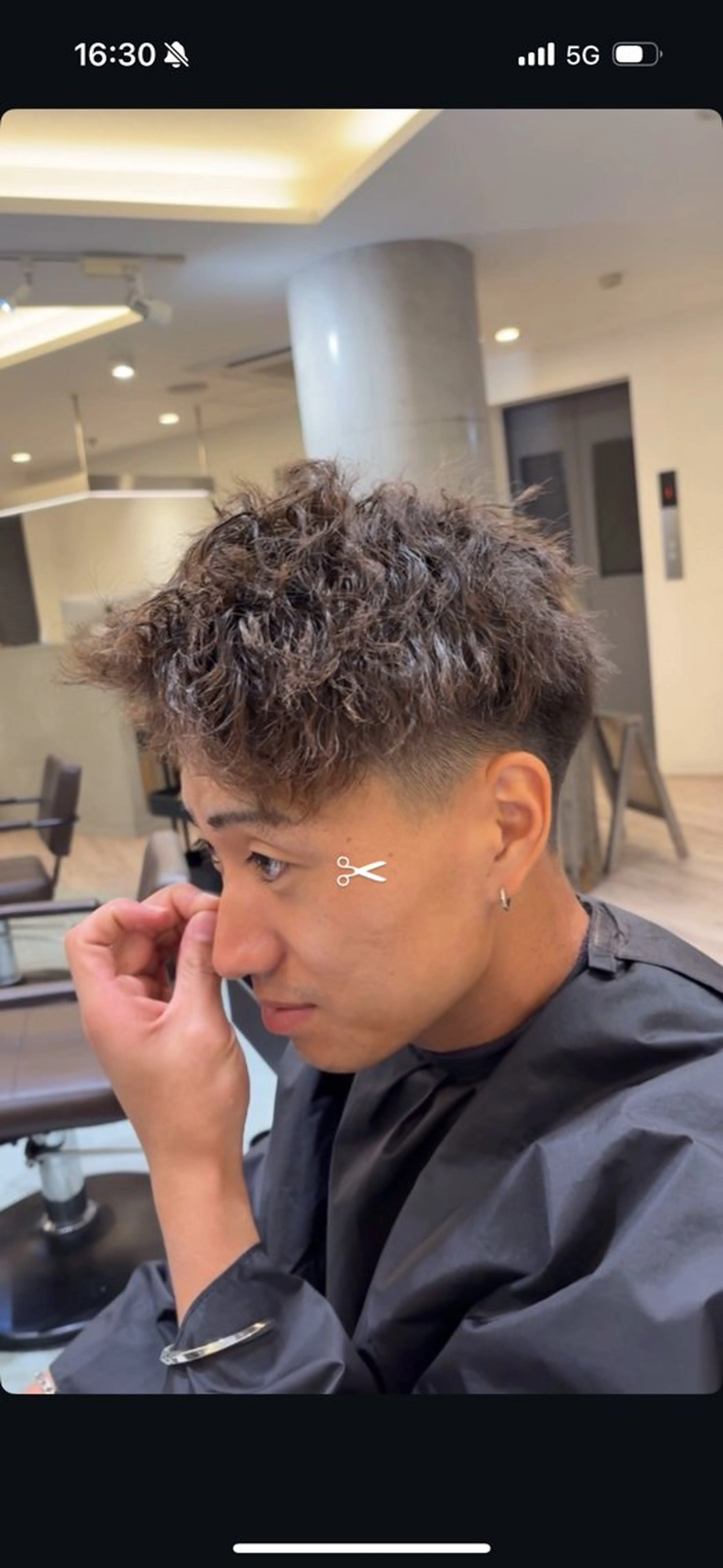 メンズ カット パーマ ケアブリーチ🌟 ♢WATARU♢のヘアスタイル