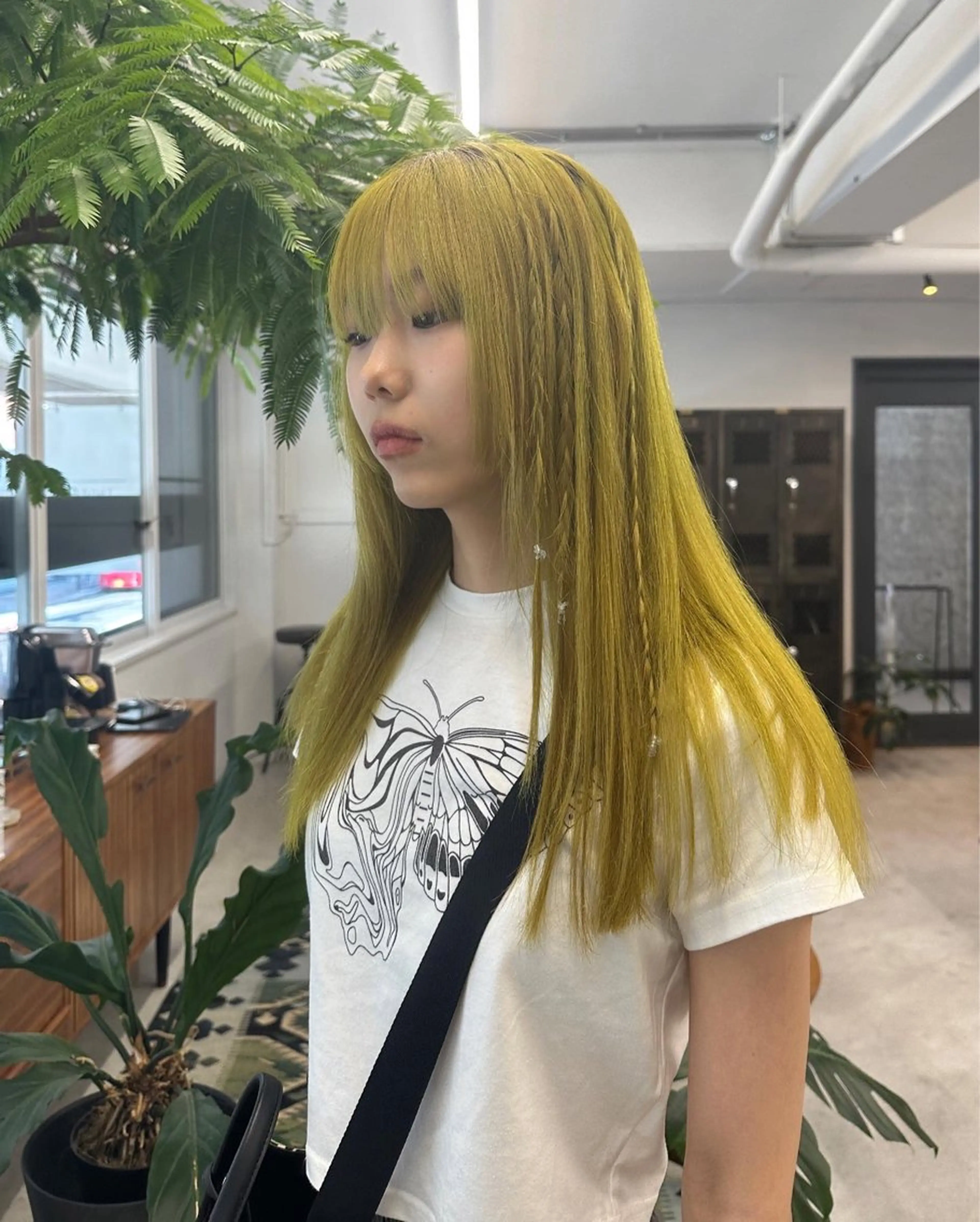 セミロング カラー カット ヘアカラー ヘッドスパ 金田 法子のヘアスタイル