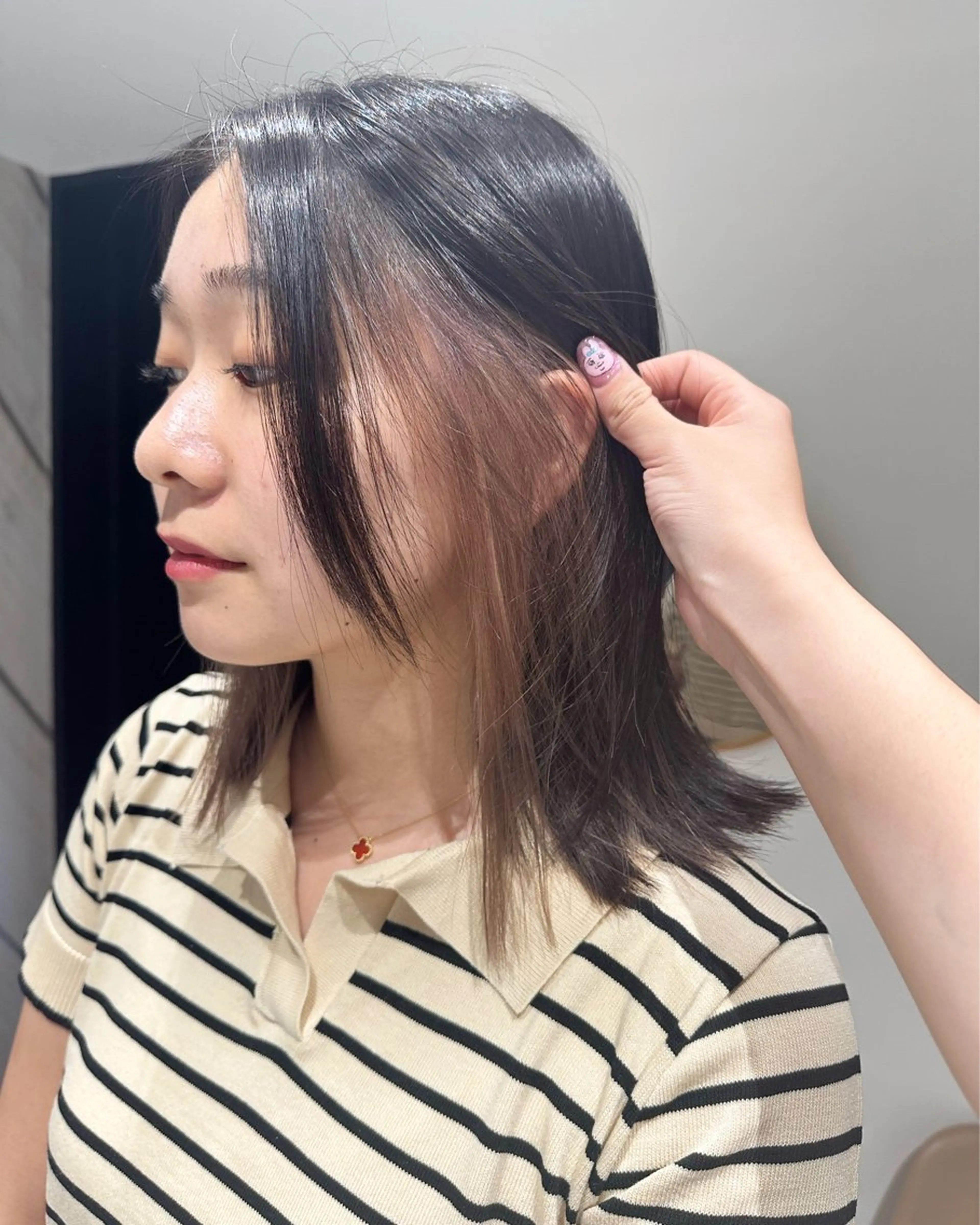 ミディアム カラー ヘアカラー Maria 梅田デザインカラーのヘアスタイル