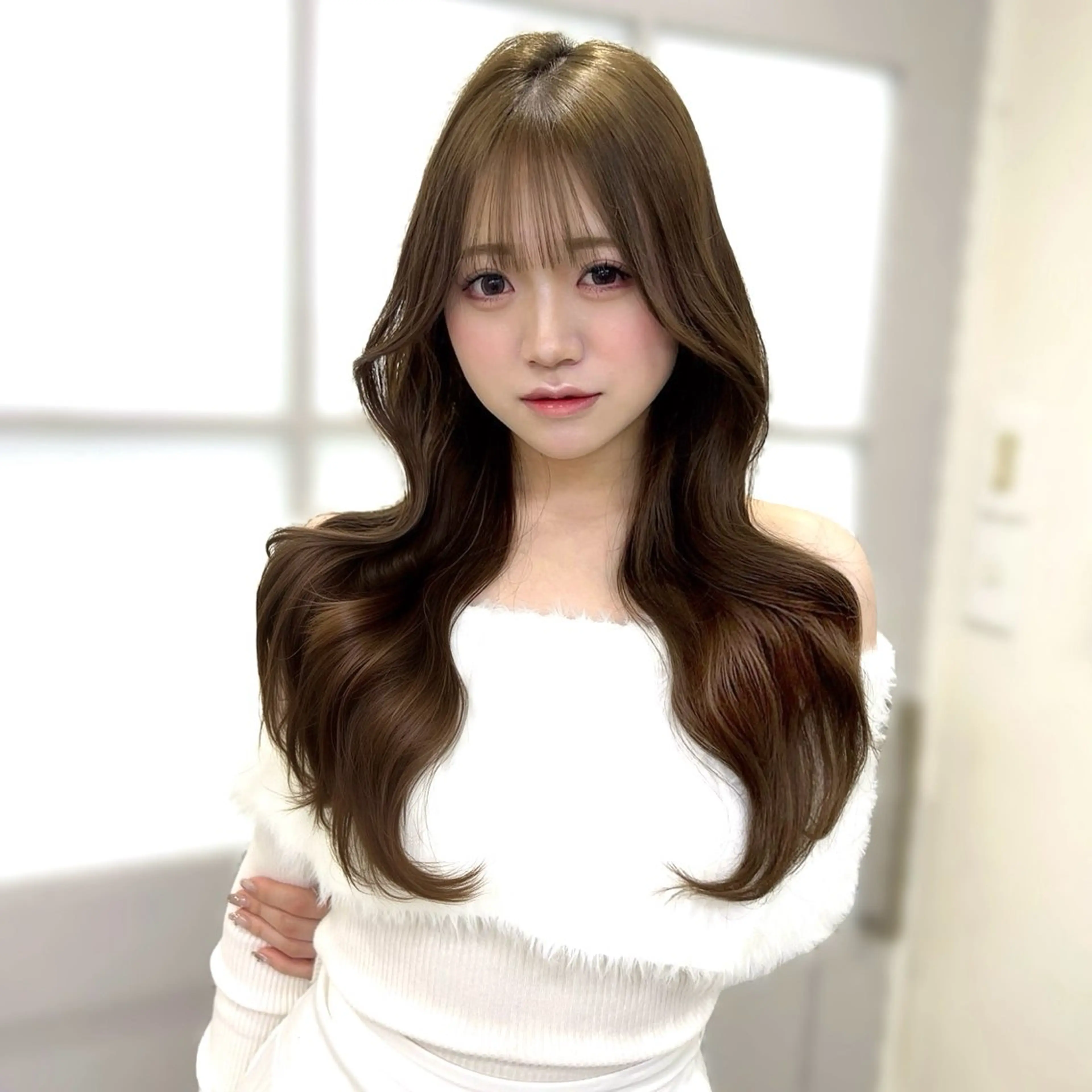 ロング カット ヘアカラー コノミ🪞銀座/ 韓国×透明感カラーのヘアスタイル