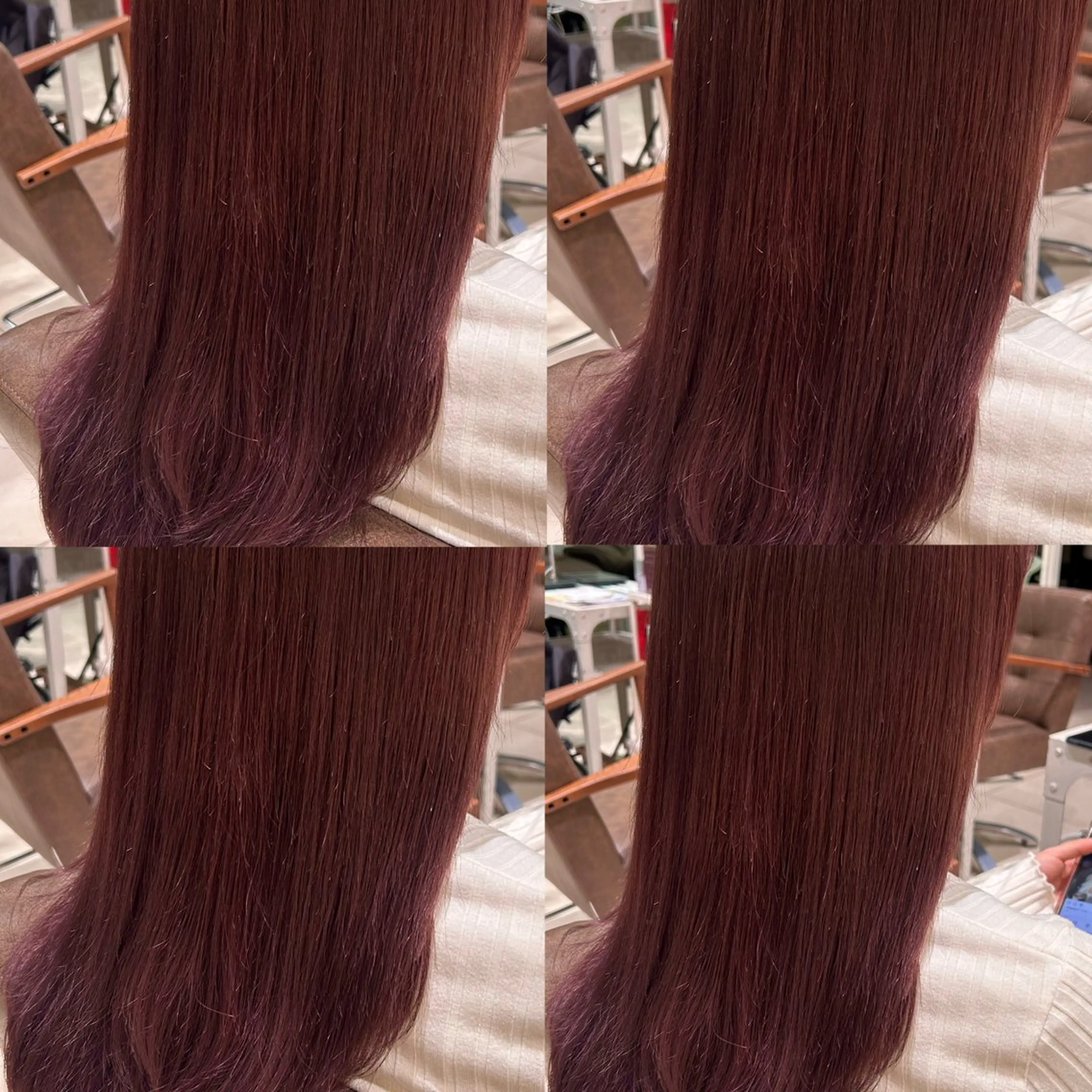 セミロング カラー 髪質改善 トリートメント カット ヘアカラー 艶カラー🩵中久保 舞優🩵のヘアスタイル