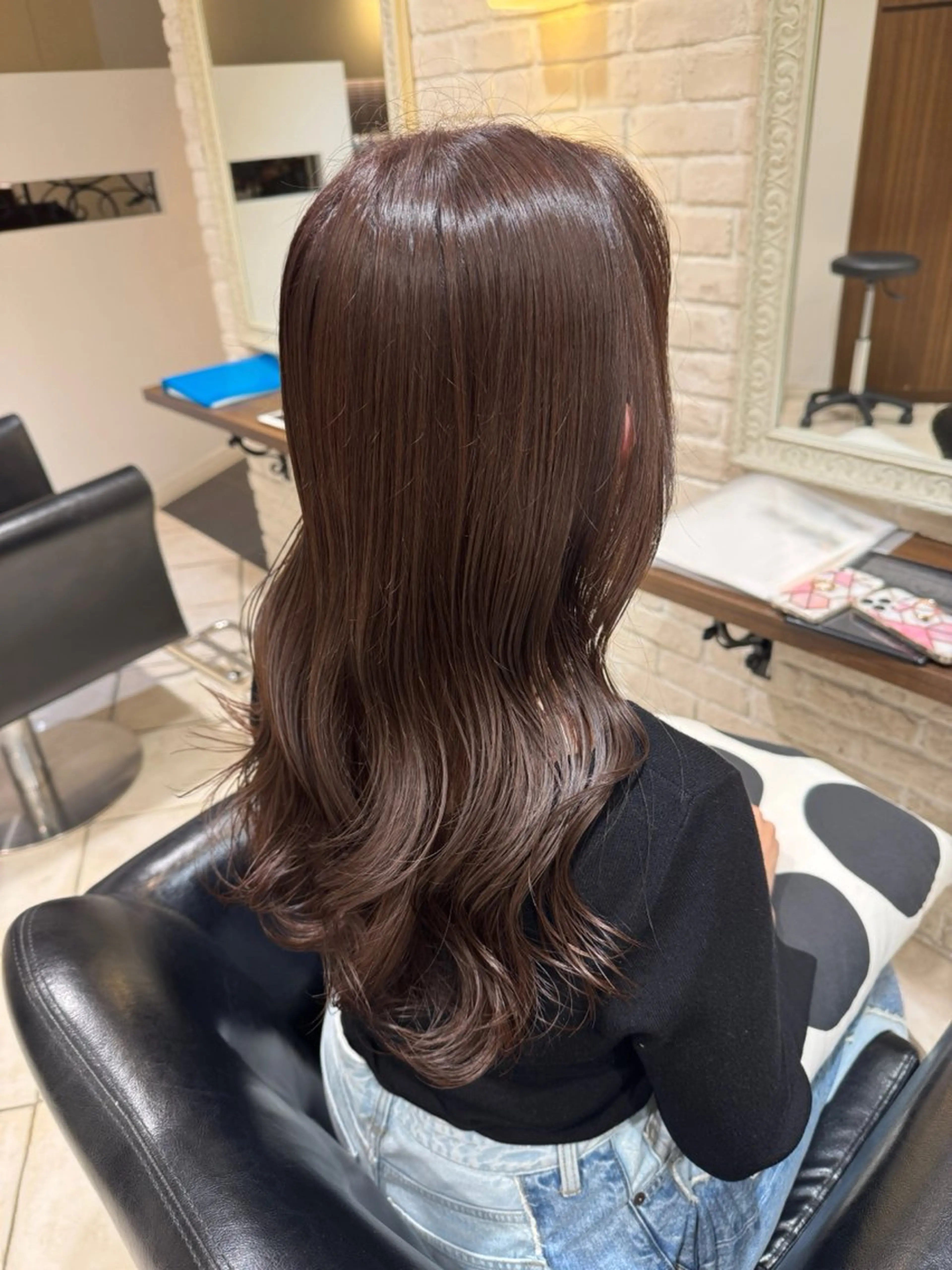 ロング カラー ベージュカラー パープルカラー トリートメント ヘアカラー トリートメント ブリーチ♡メンズ マッシュ♡MIUのヘアスタイル