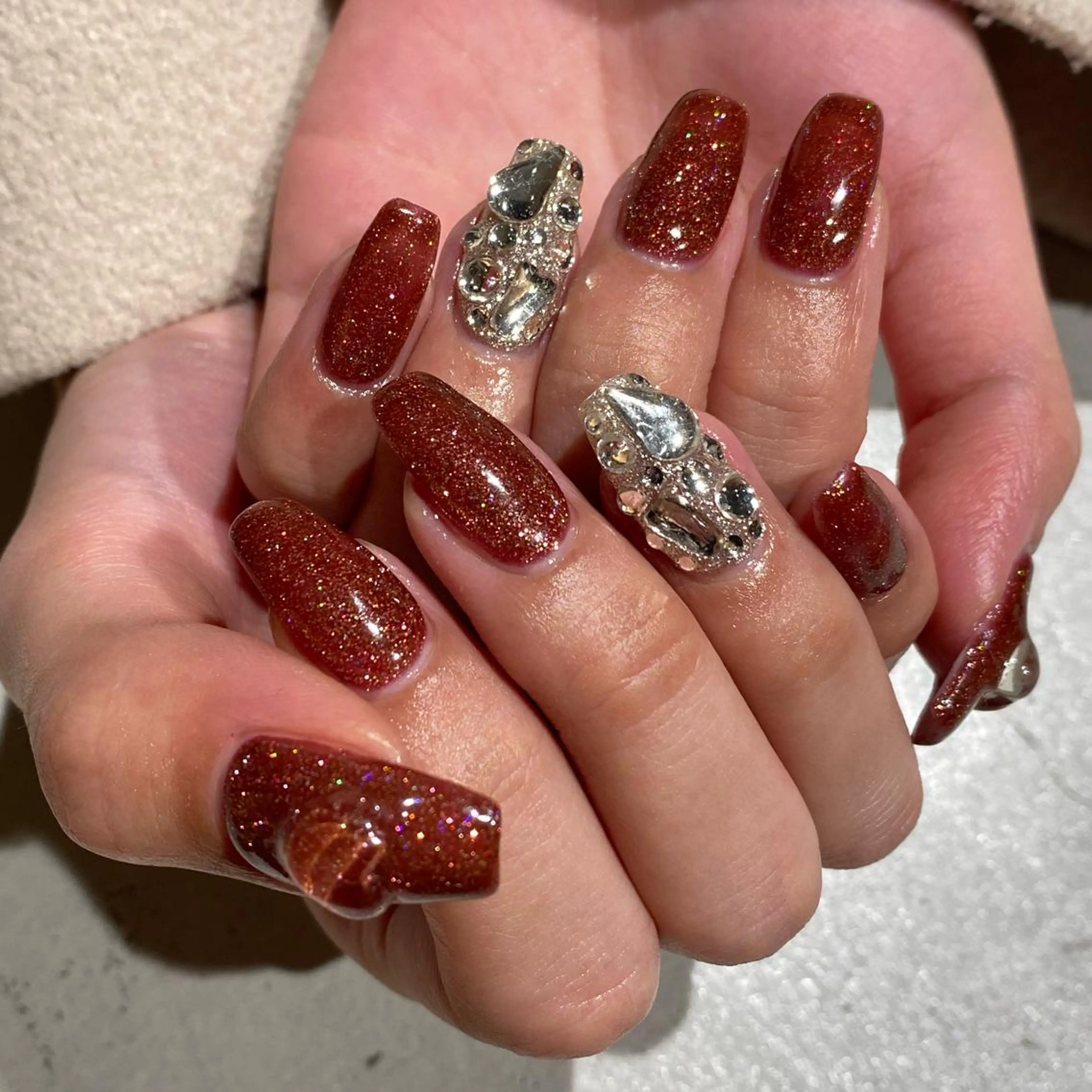 ネイル ハンドネイル Zir nail所属・zir nail💙 shikakuraのネイルデザイン