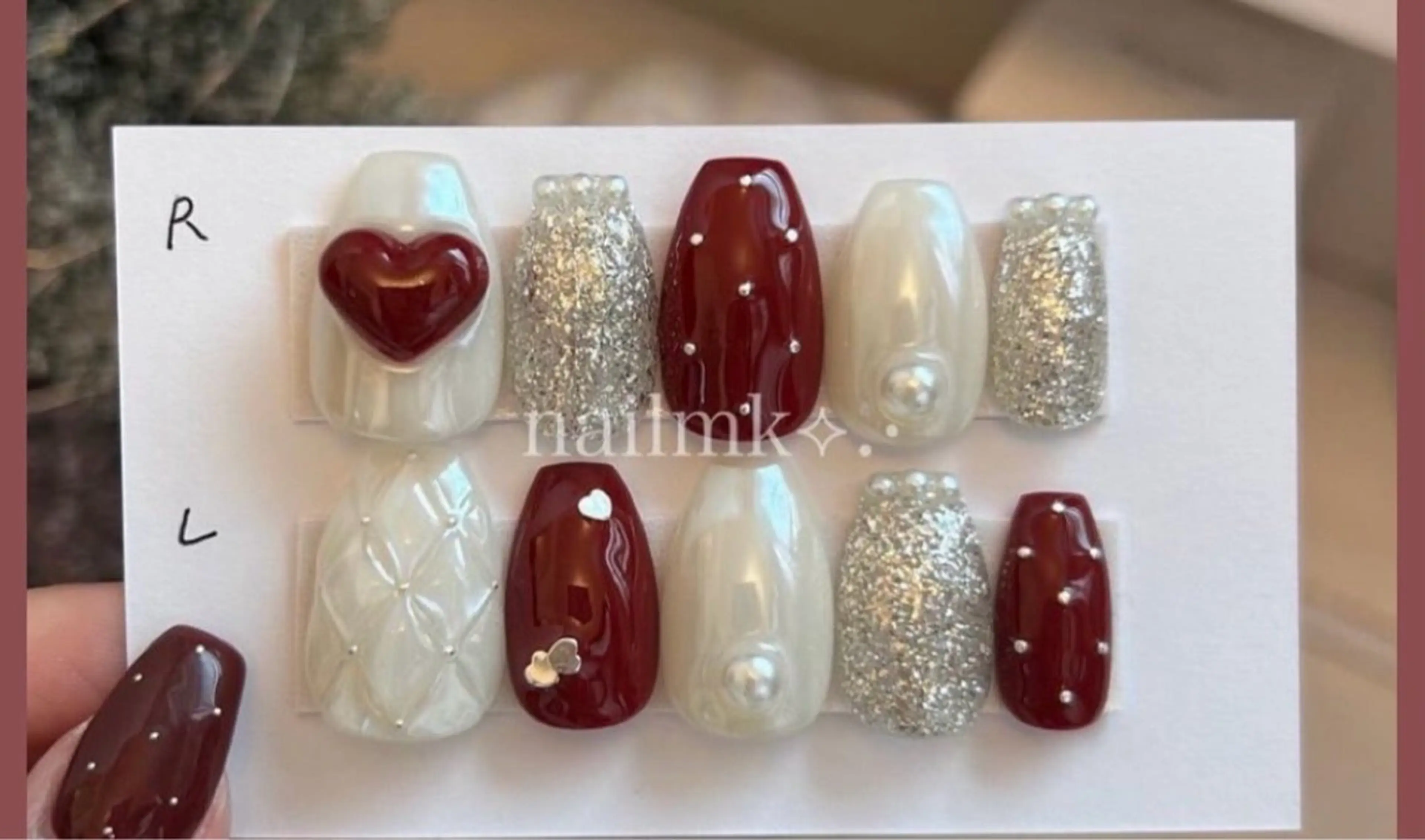 ネイル ハンドネイル Lee Nails チップ長さだし専門店のネイルデザイン