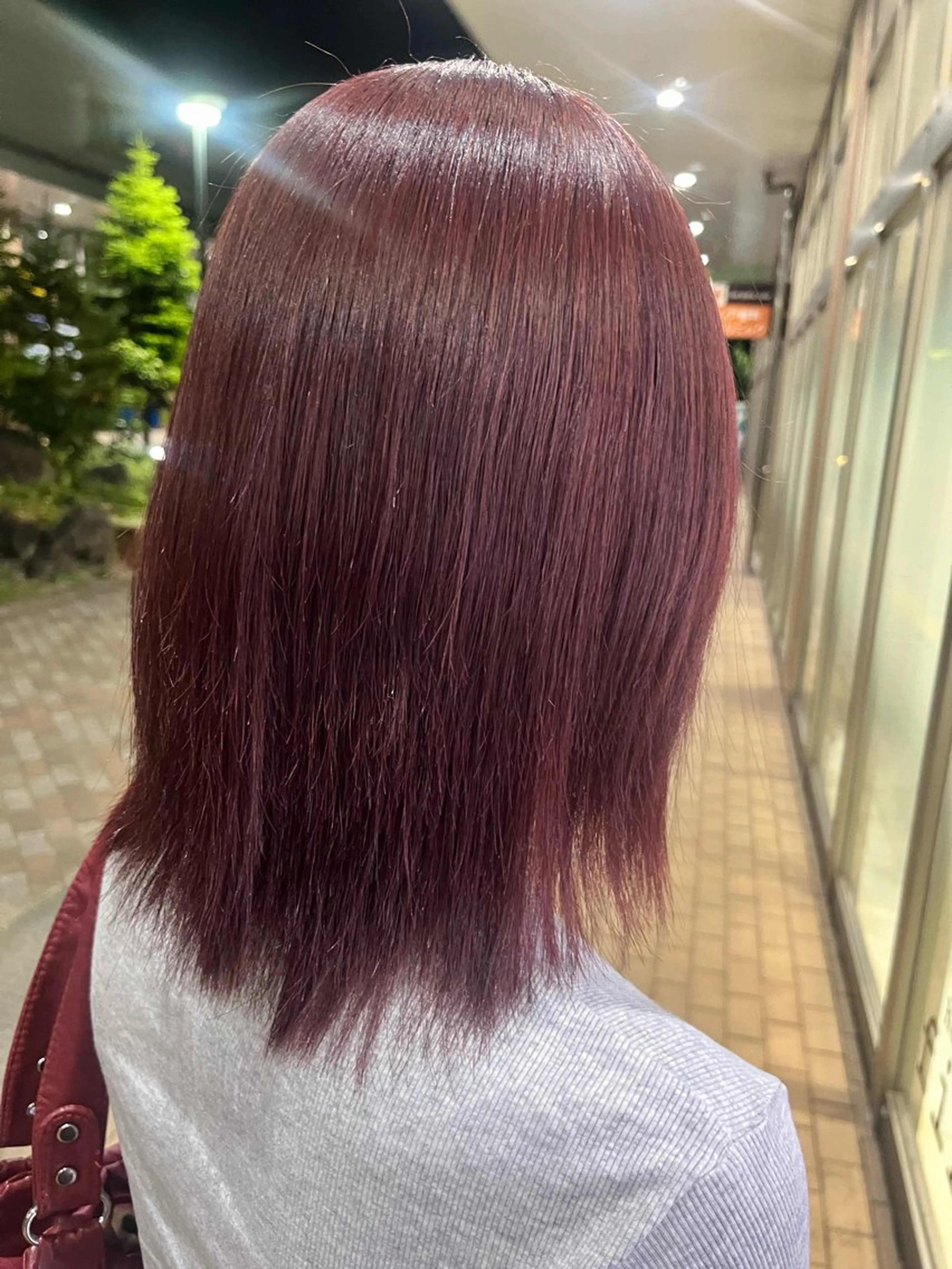 ミディアム カラー ダブルカラー 加藤 奈菜のヘアスタイル