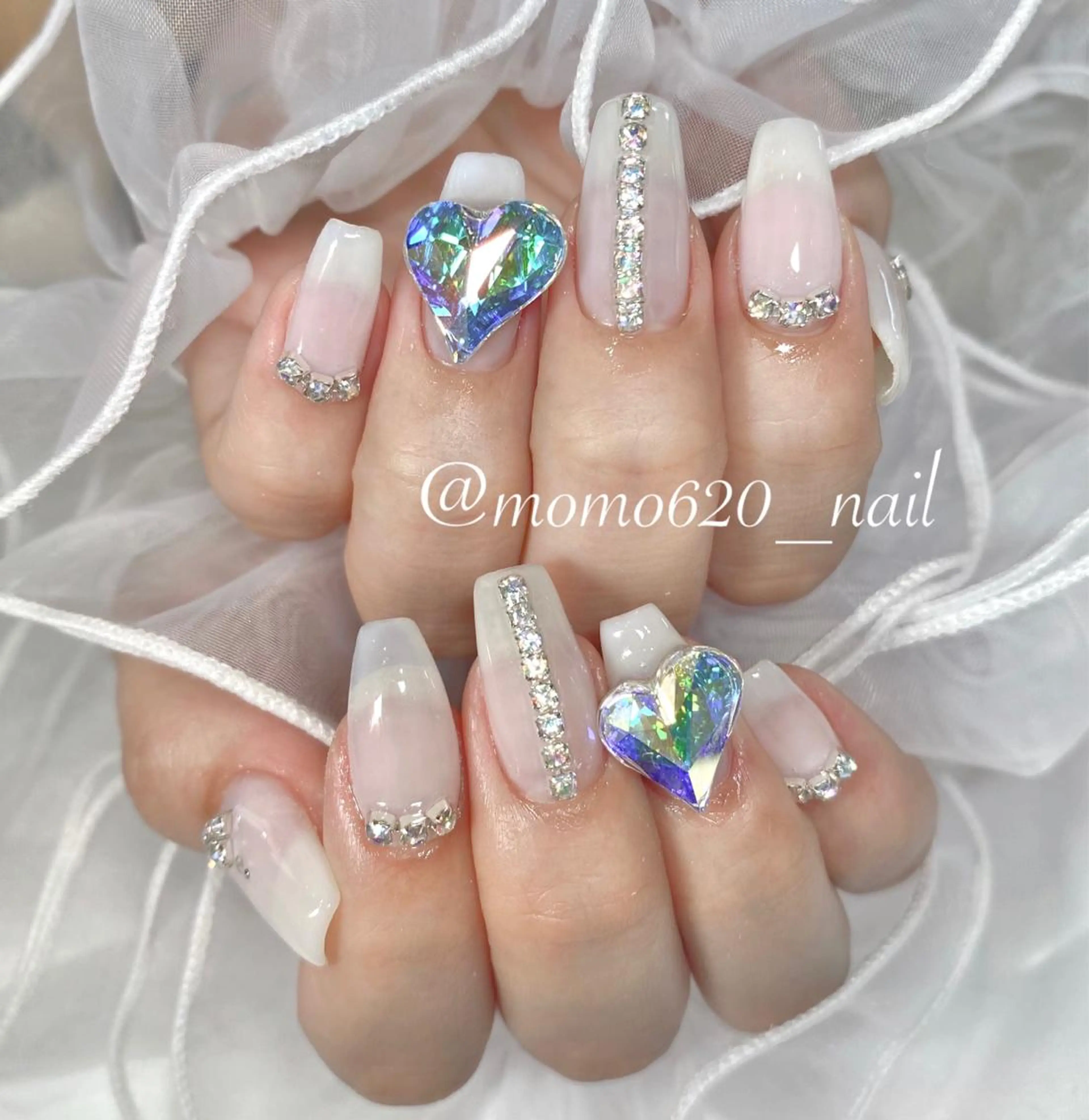 ネイル ハート nailsalon moca 堀江店所属・moca堀江店 momokaのネイルデザイン