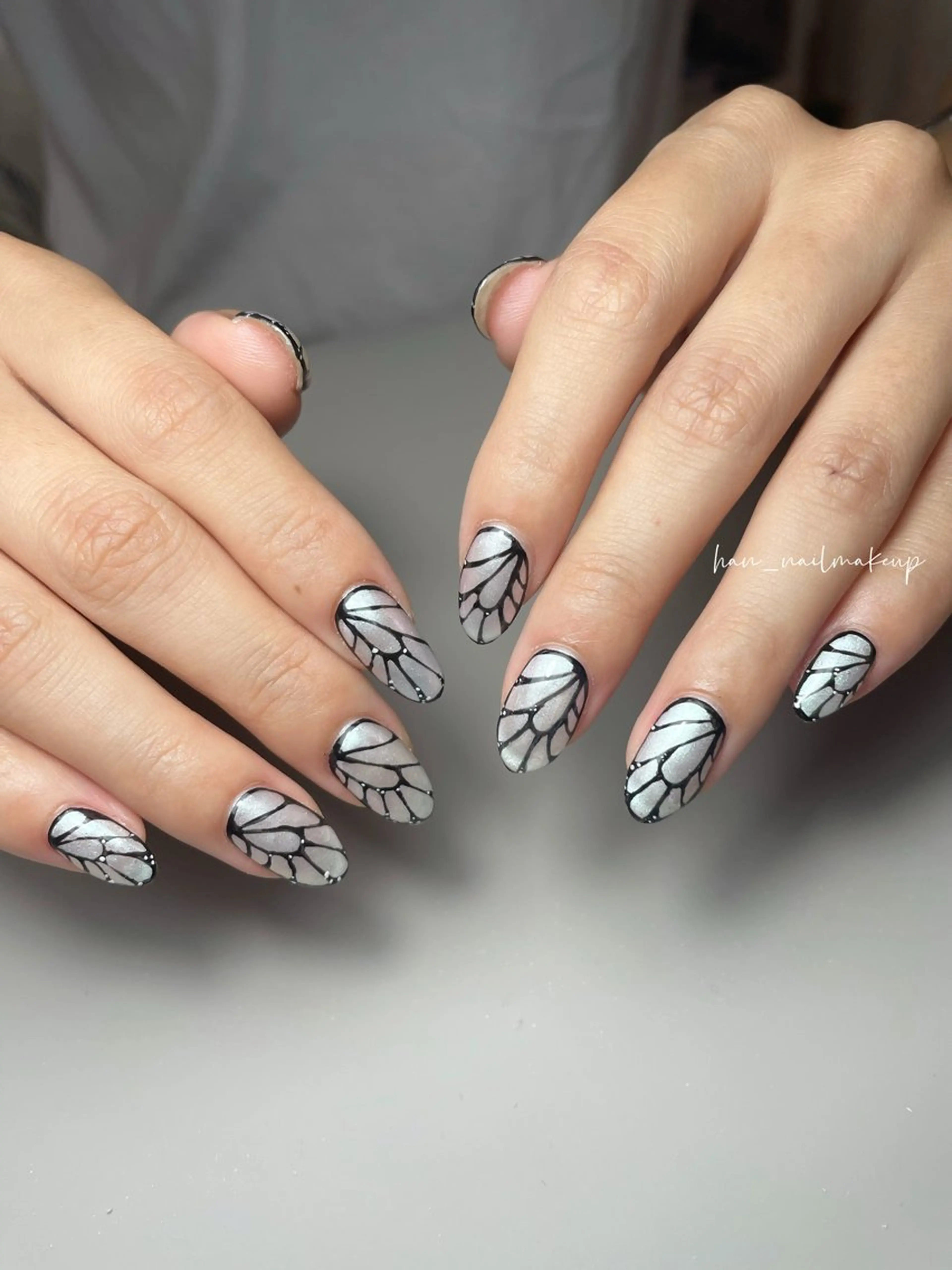 ネイル 長さ出し ハンドネイル Han Nail 【y&m】のネイルデザイン
