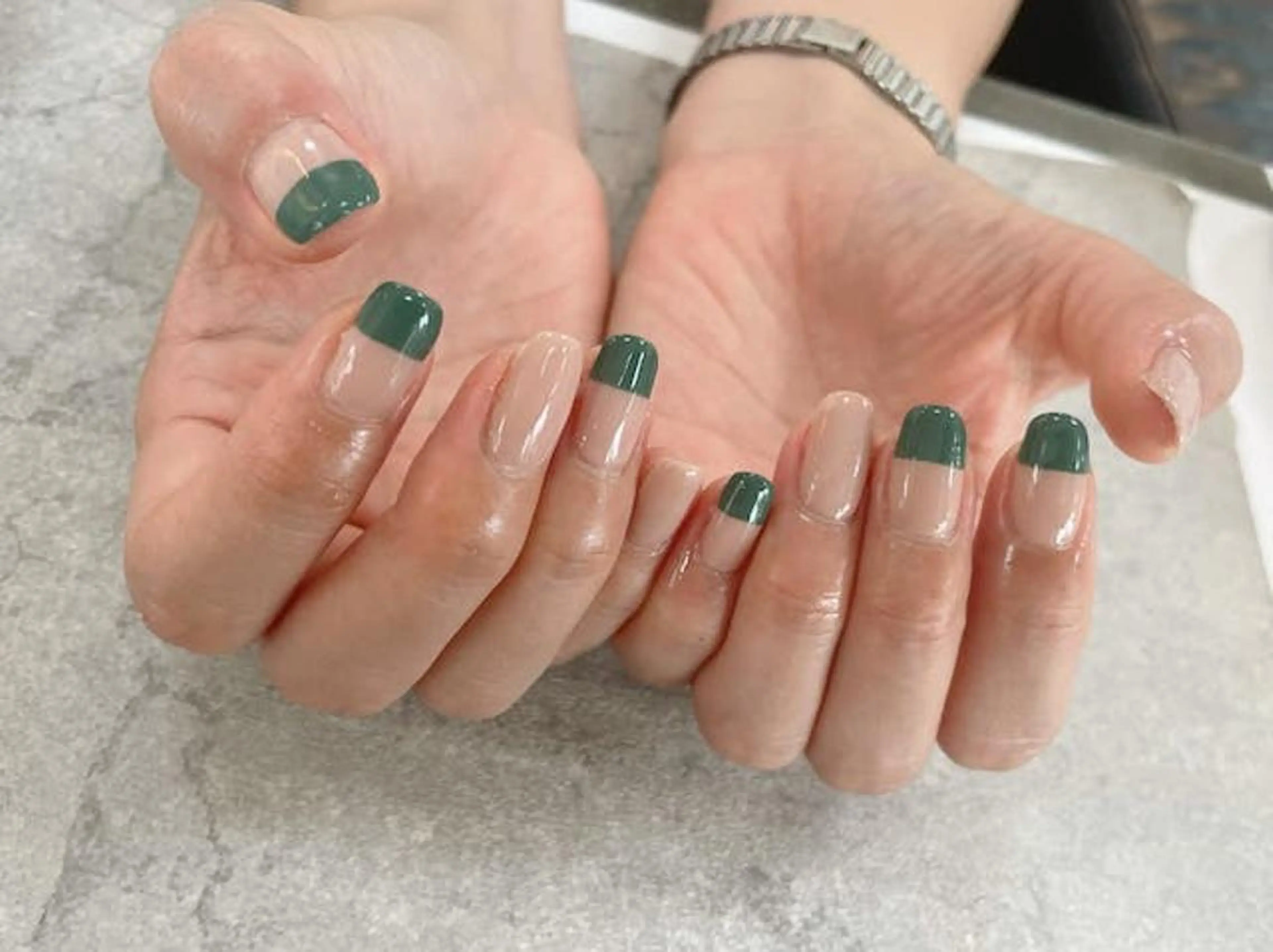 ネイル フットネイル フレンチネイル グラデーション 韓国ネイル マグネットネイル FASTNAIL PLUS 新宿店のネイルデザイン