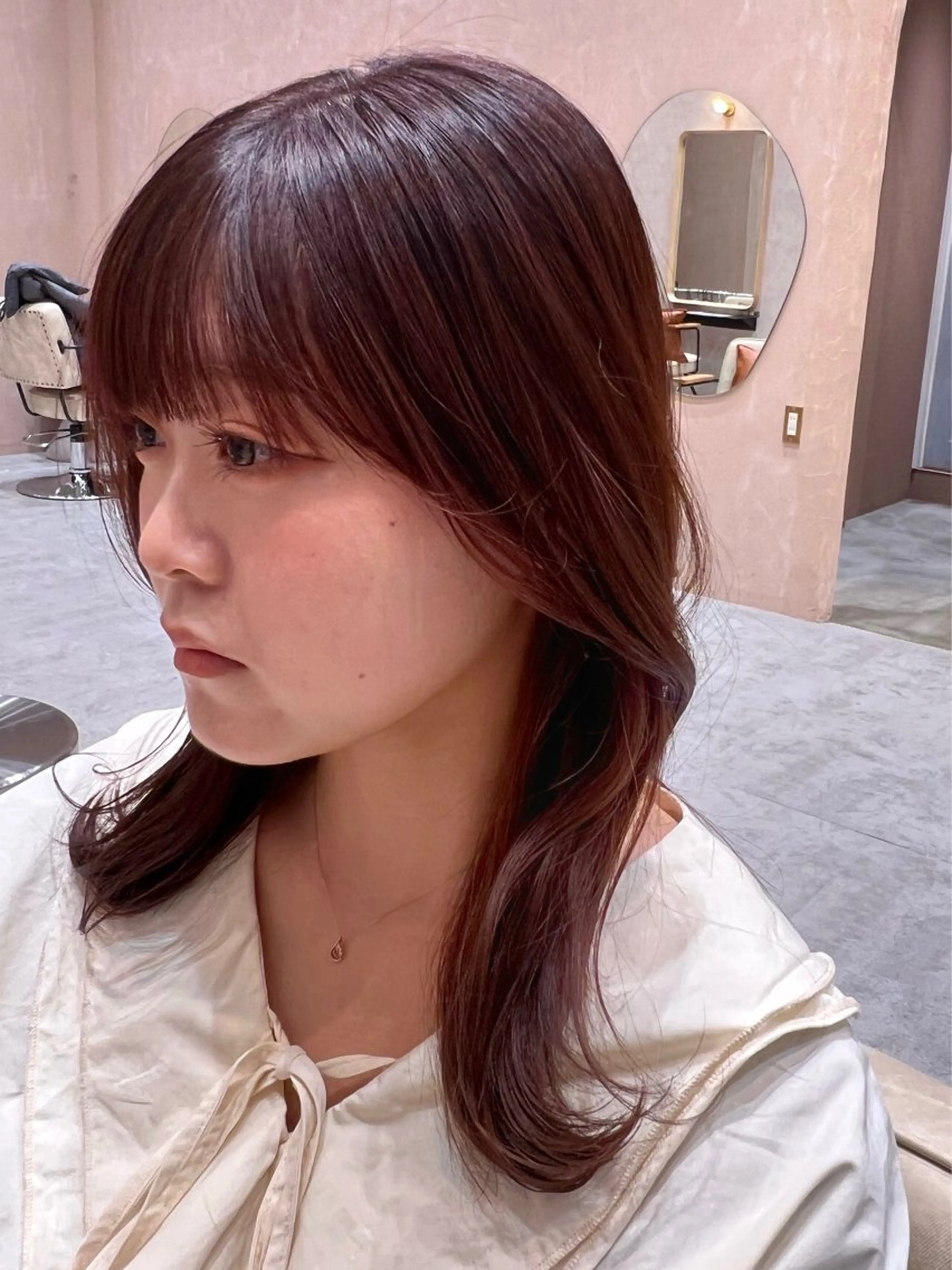 セミロング カラー ブリーチ ブラウンカラー ダブルカラー ブリーチなしカラー ヘアカラー トリートメント 透明感/明るめ ヘア/kazui🐈のヘアスタイル