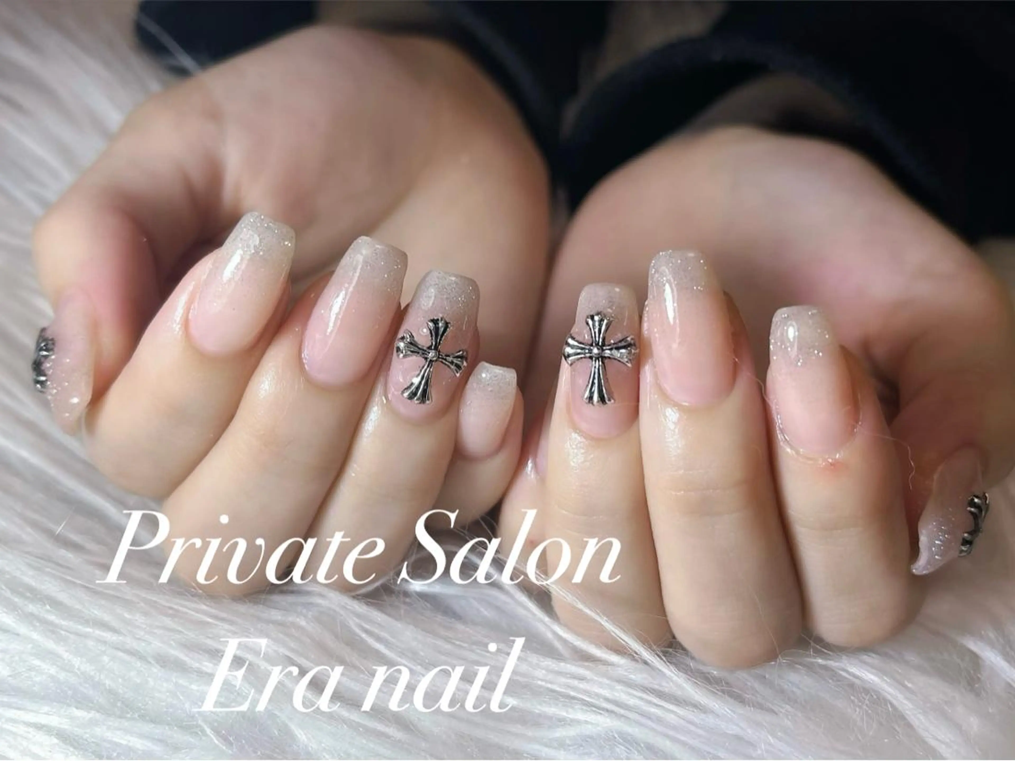 ネイル フラッシュネイル グラデーション 持ち込み Era nailのネイルデザイン