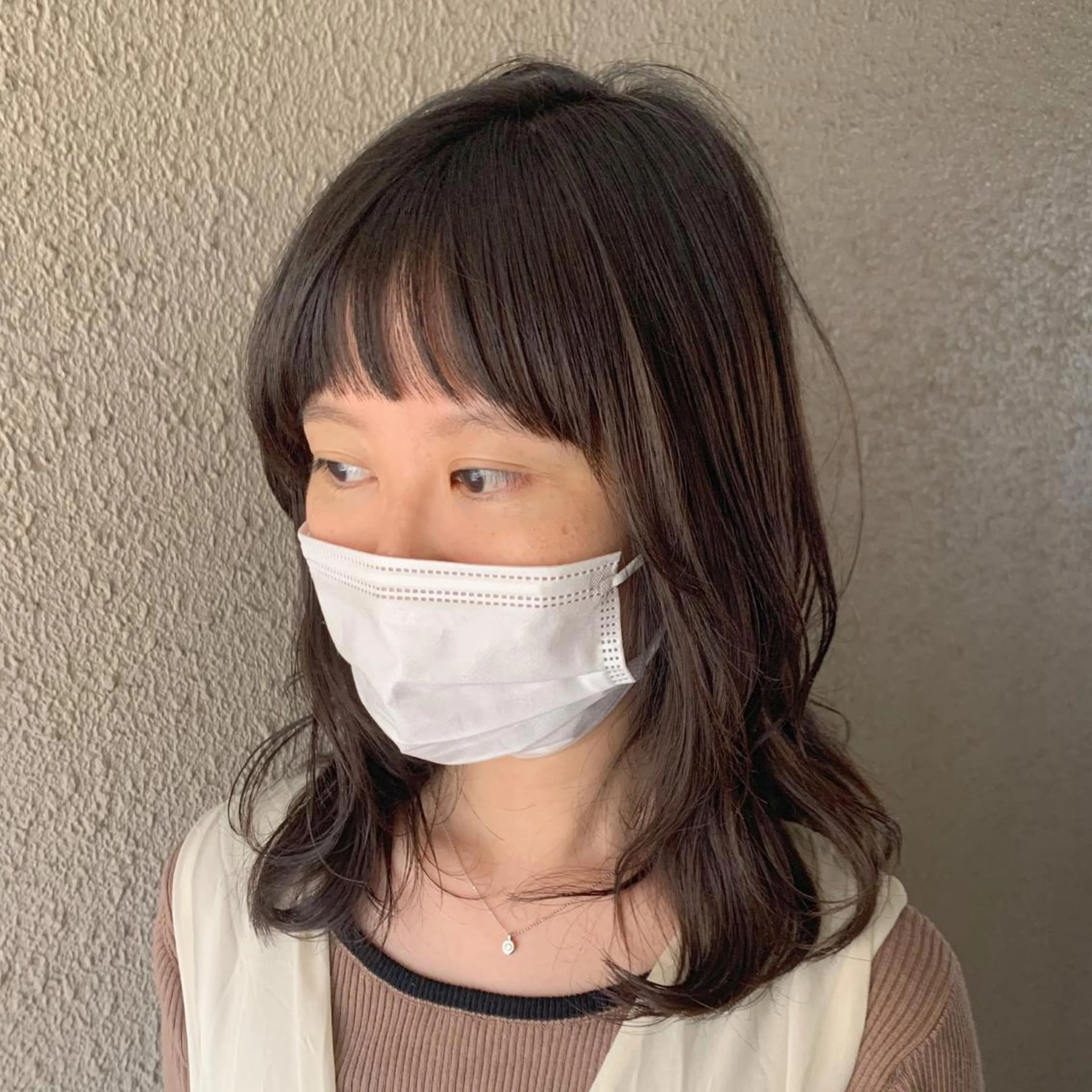 🫧｜雨の日もご機嫌に☺️｜BIKAKU前髪ストレート＆前髪カットの写真