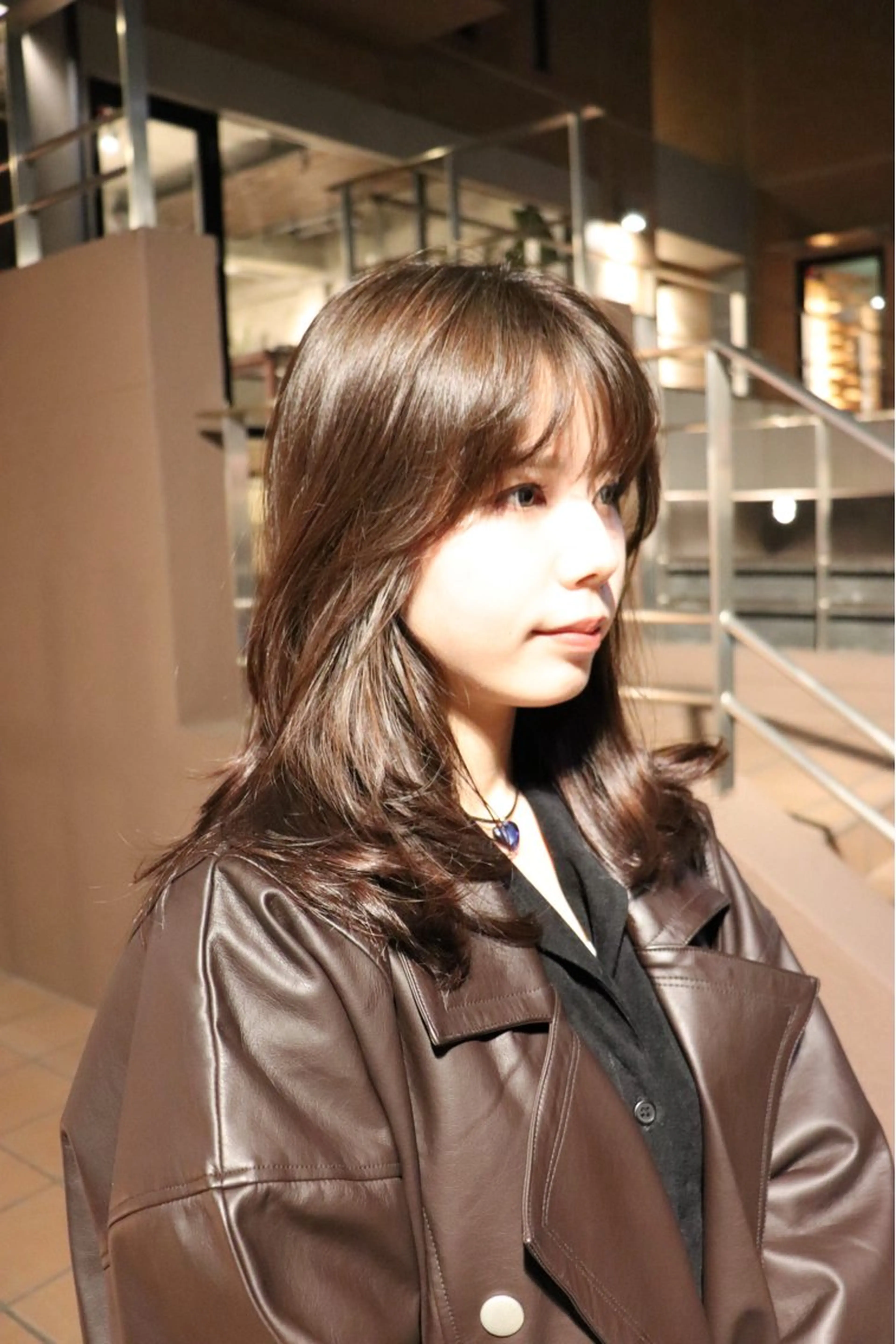 ミディアム カラー 似合わせカット /パーマ岡本淳平のヘアスタイル