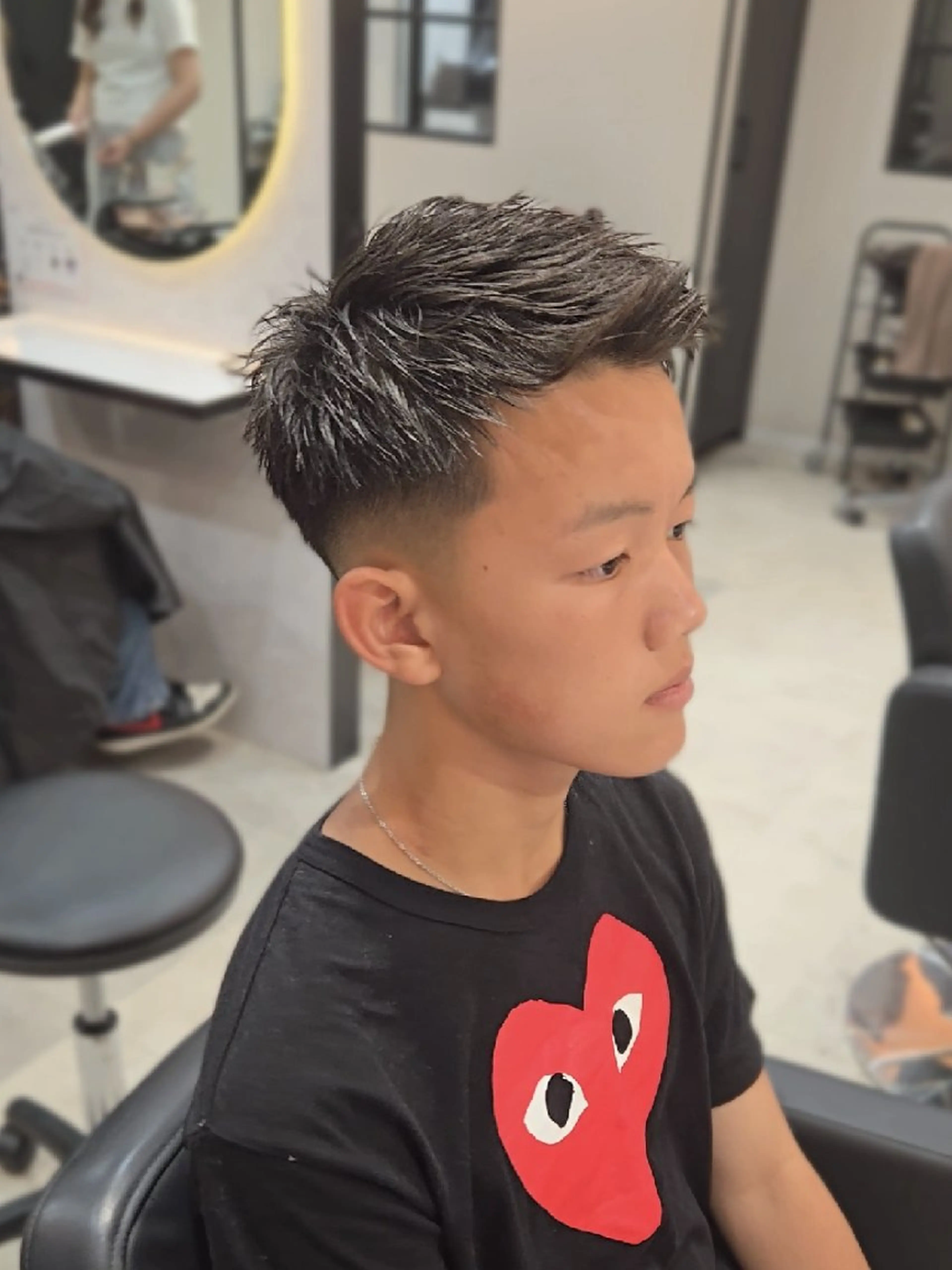 メンズ ショート フェードカット カット ヘアセット Lapis 名古屋駅前店所属・LEN名古屋/パーマ メンズ特化美容師のヘアスタイル
