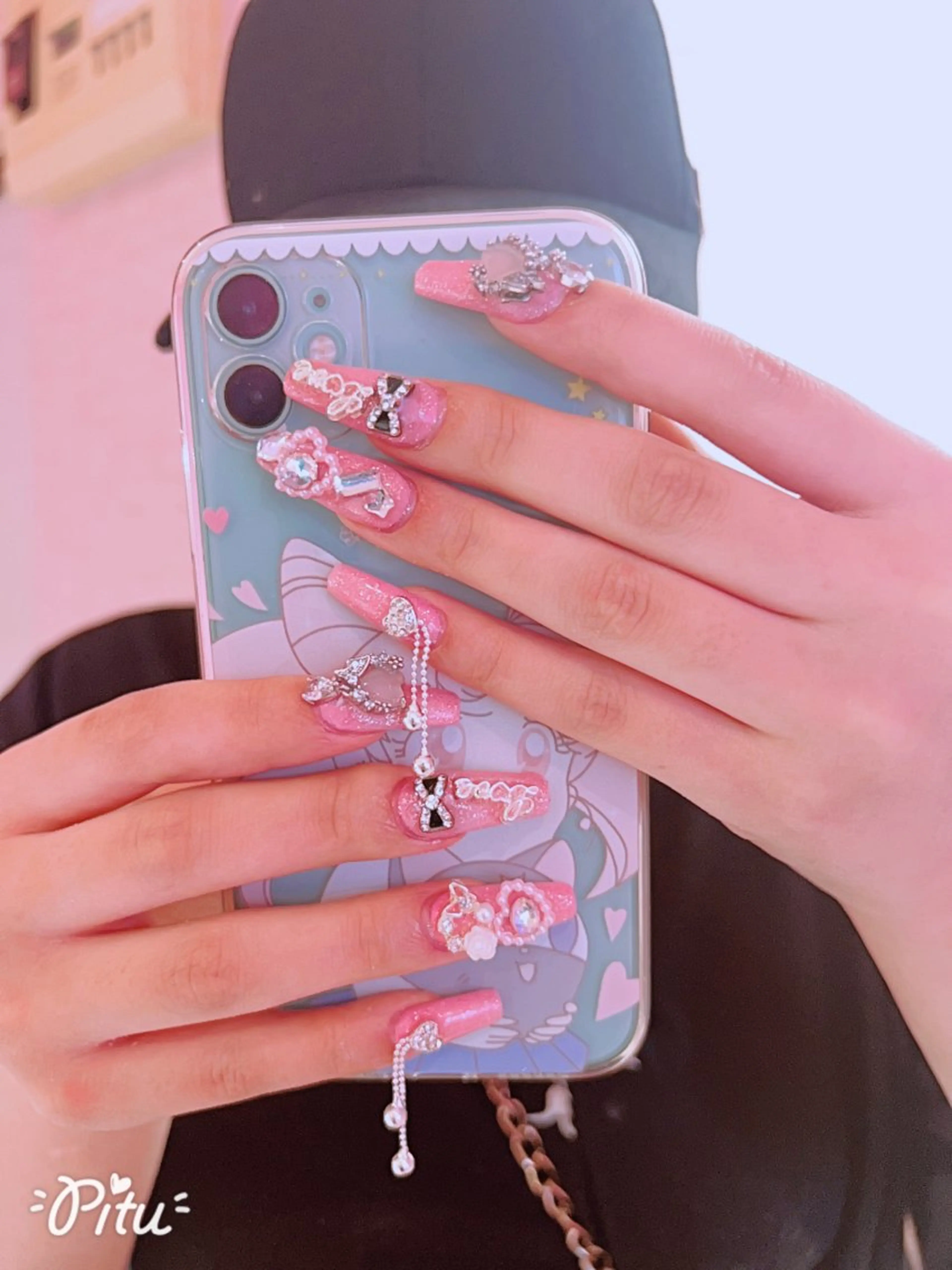 ロング 🎀CUTEE 🎀レイのネイルデザイン