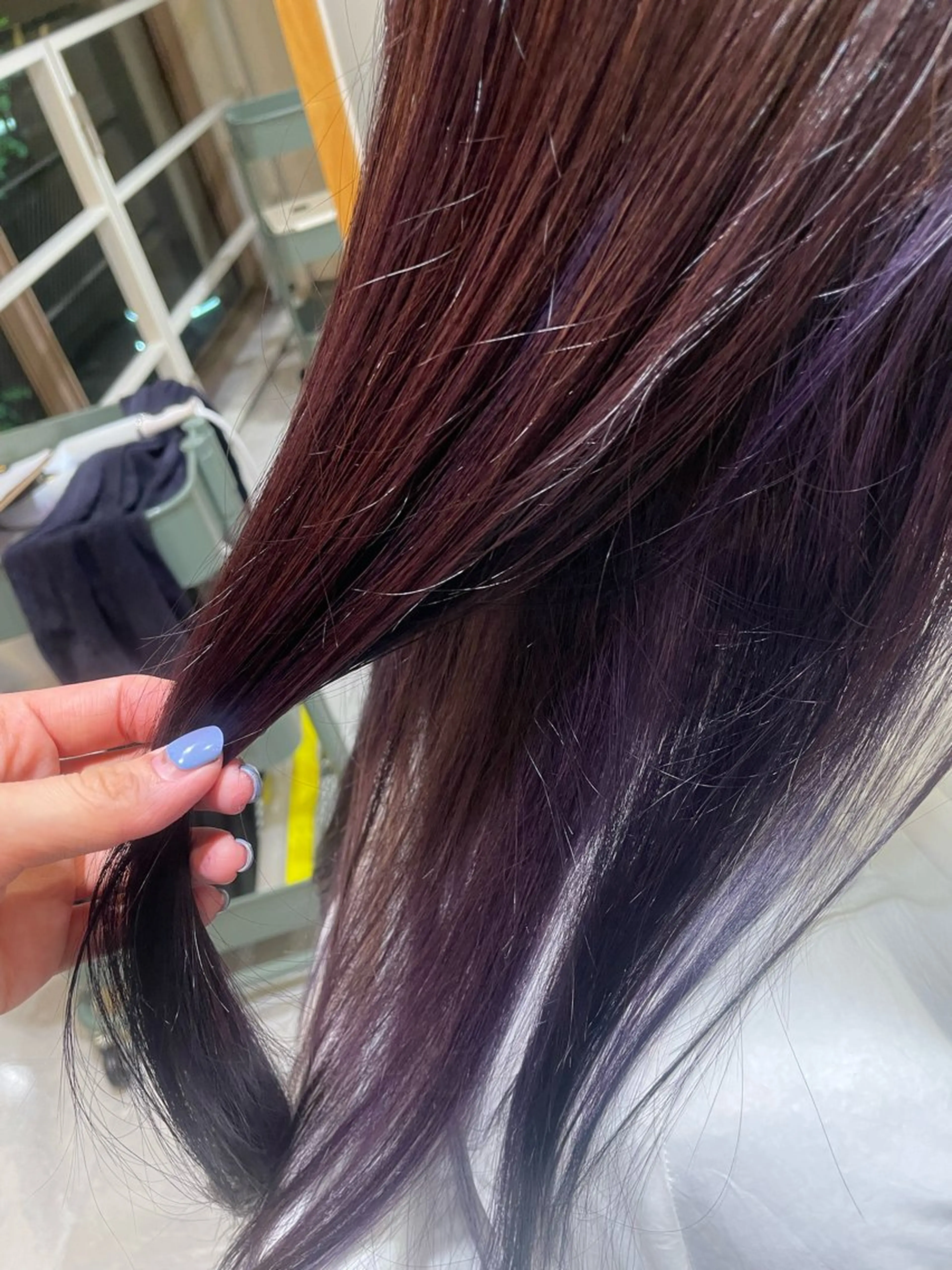 カラー インナーカラー ラベンダーカラー Spin hair烏丸店所属・🌟Spinhair 福永えいみ🌙*.｡のヘアスタイル