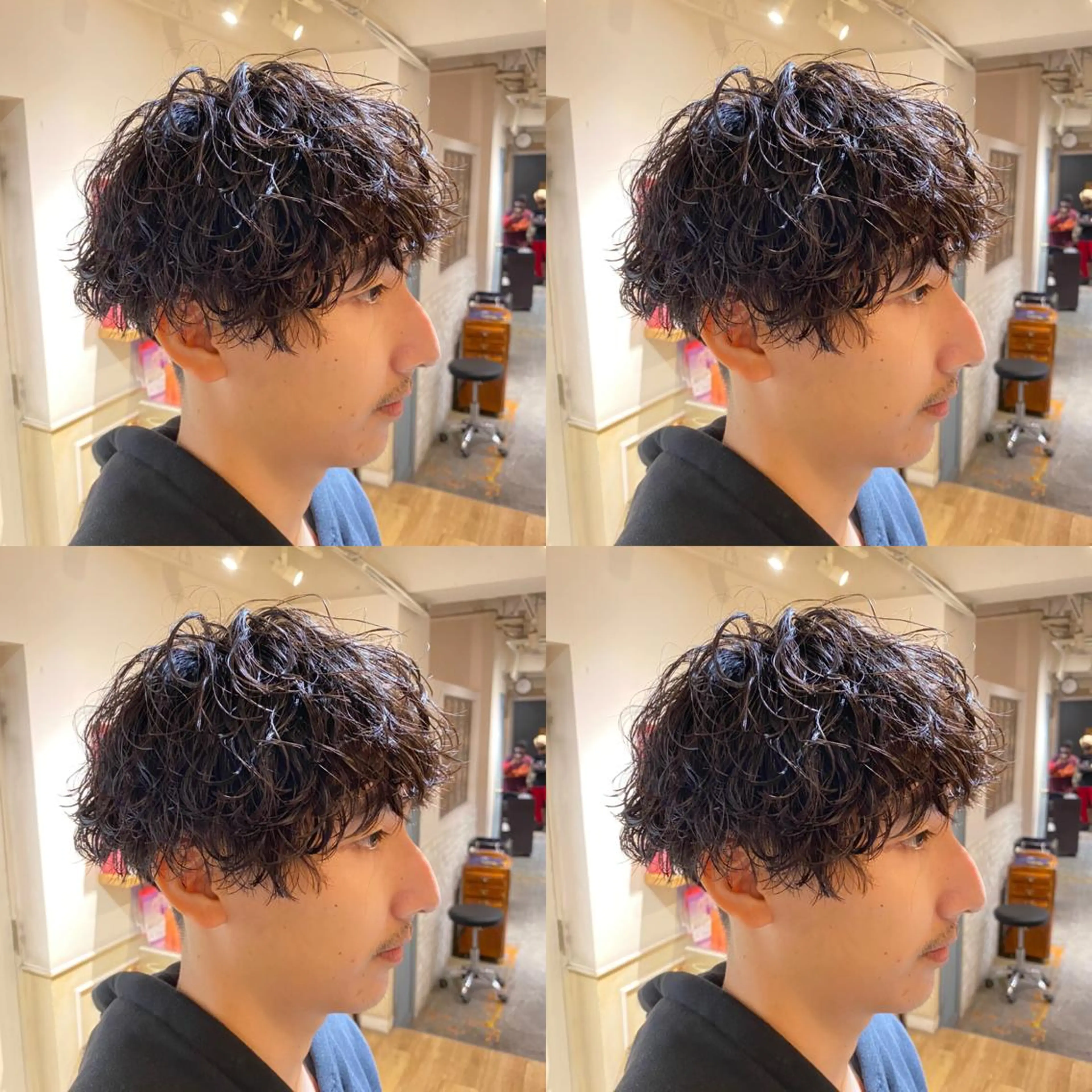 ショート メンズ メンズブリーチ メンズハイライト メンズハイトーン マッシュ メンズパーマ カット ヘアカラー トリートメント 当日予約可能です！ 宜しくお願いします！のヘアスタイル