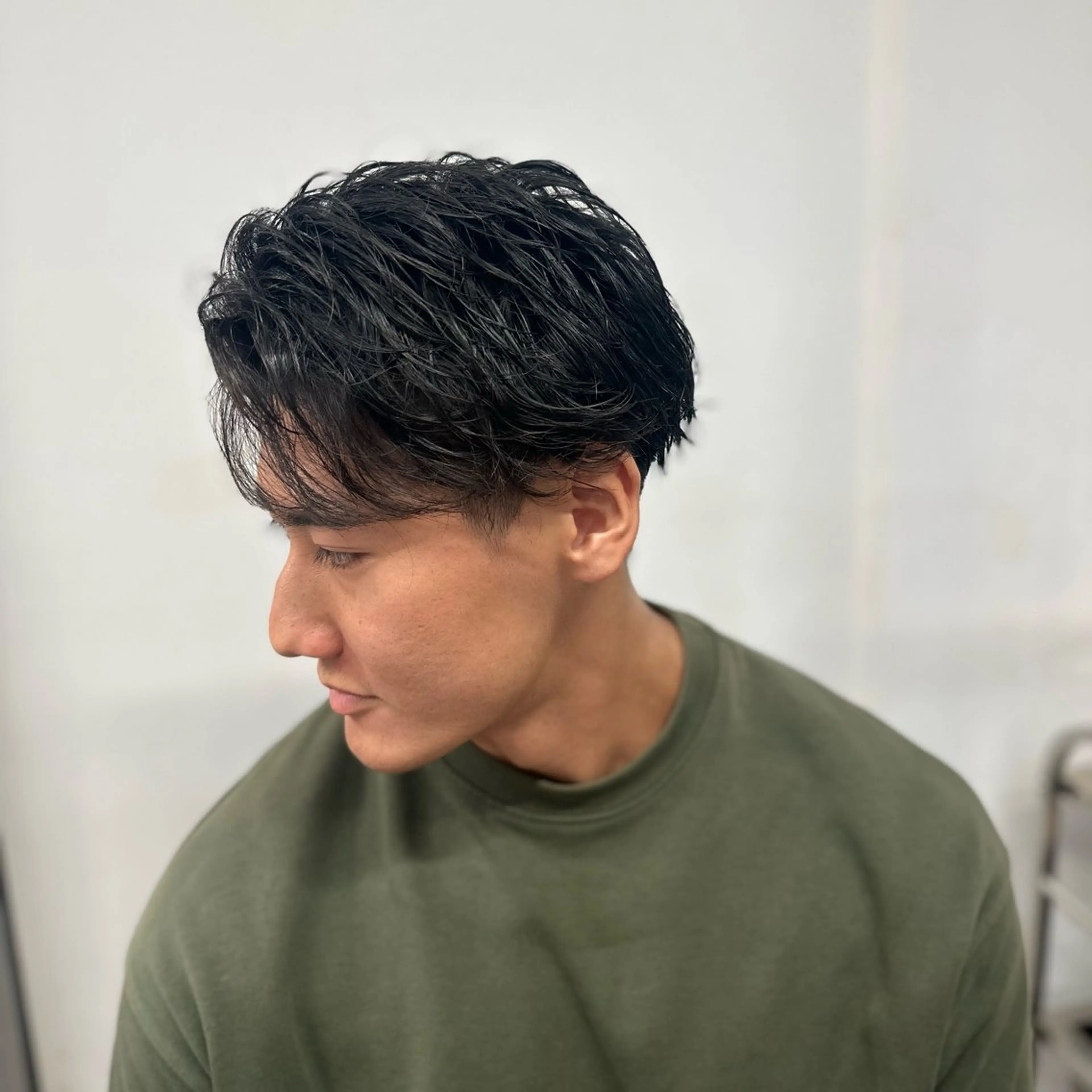 ミディアム 💈センターパート パーマ特化💈雄太のヘアスタイル