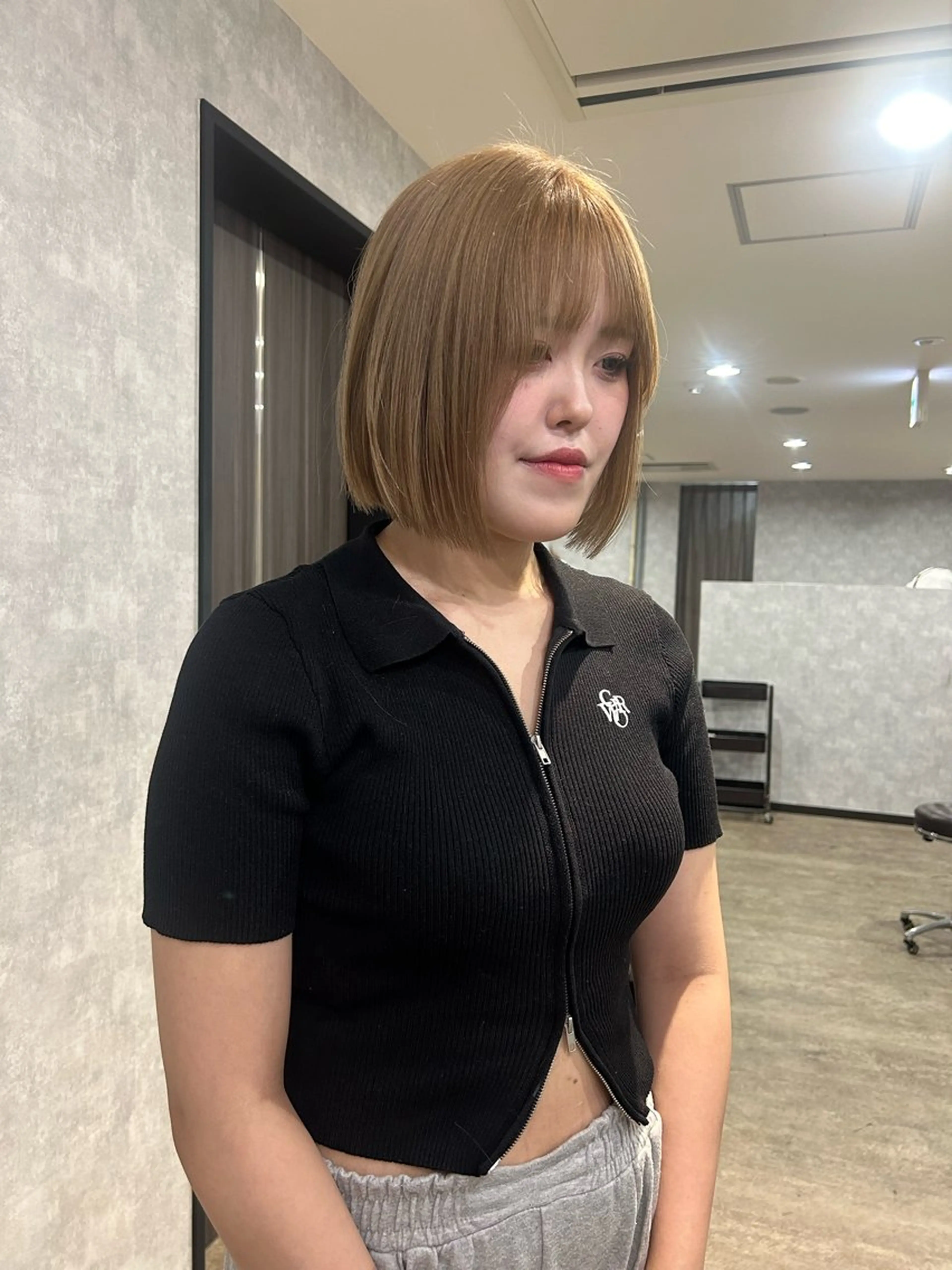 ショート カット ヘアカラー トリートメント ミルクティーブラウン /副店長YUTOのヘアスタイル