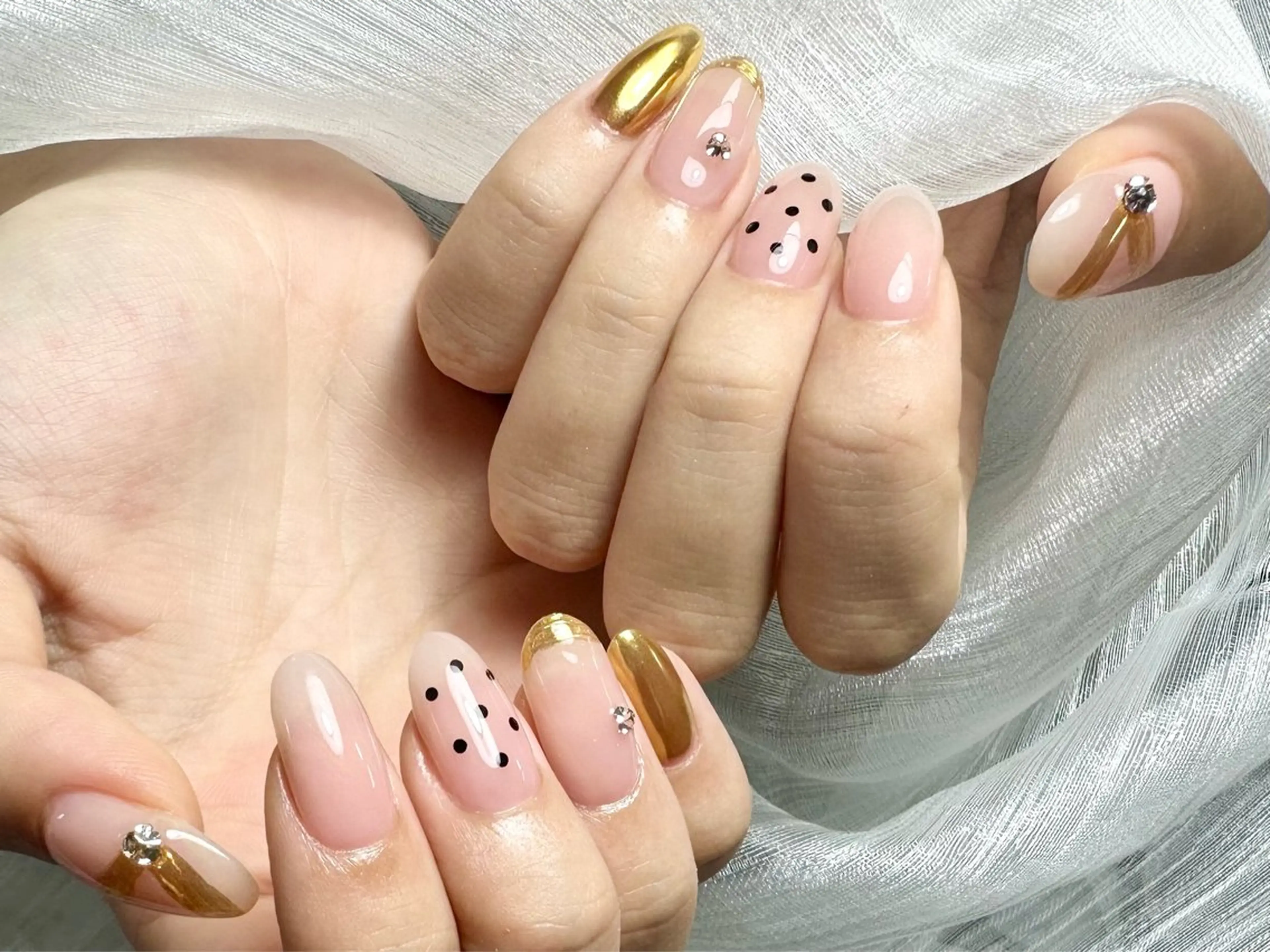 ネイル 持ち込み ハンドネイル ハンドケア 💕ドリーミー ネイル💕のネイルデザイン