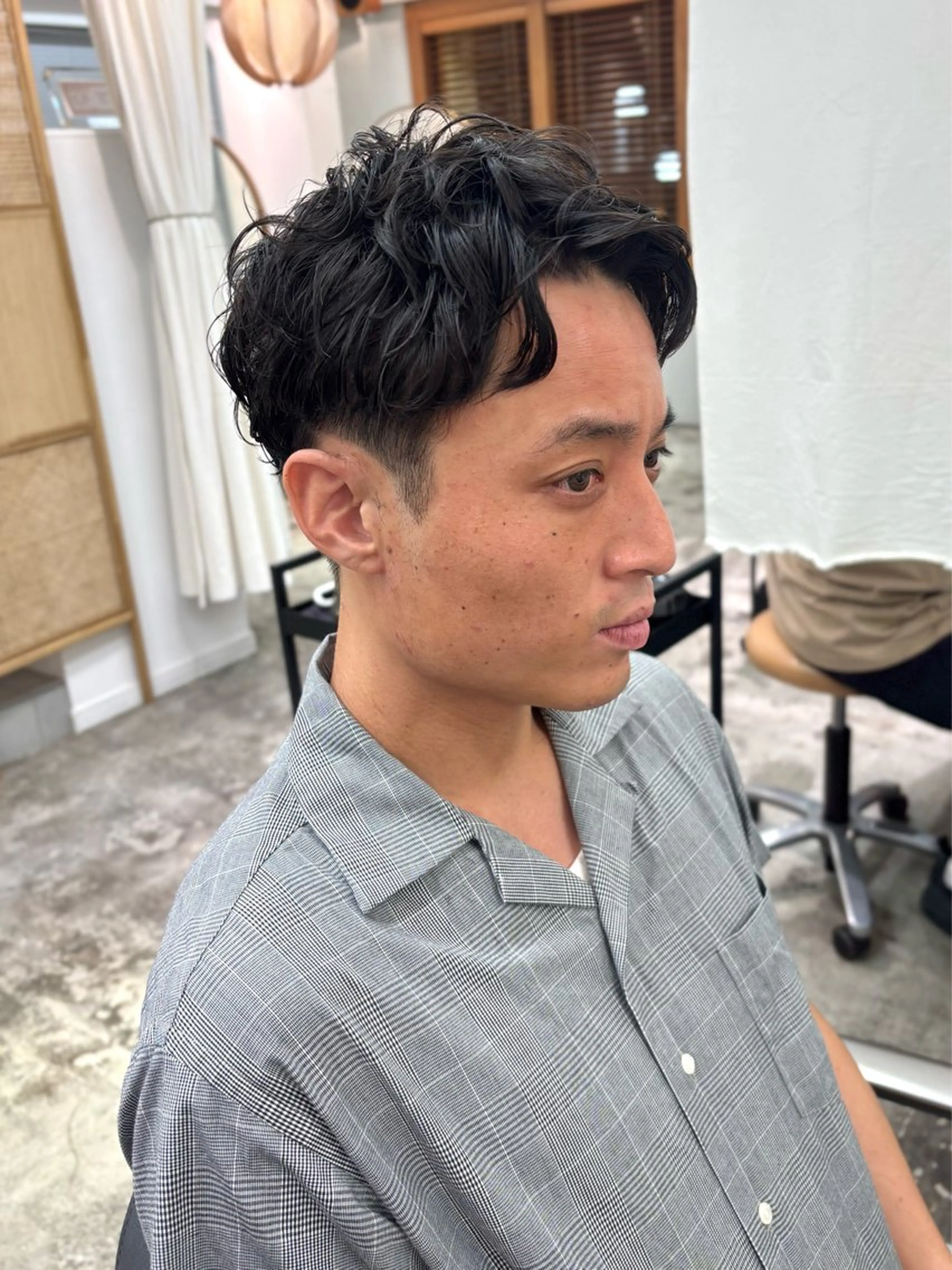 パーマ メンズ カット パーマ ENIEN MAKE’S 立川所属・ミカ💫/パーマ/ ニュアンスパーマのヘアスタイル