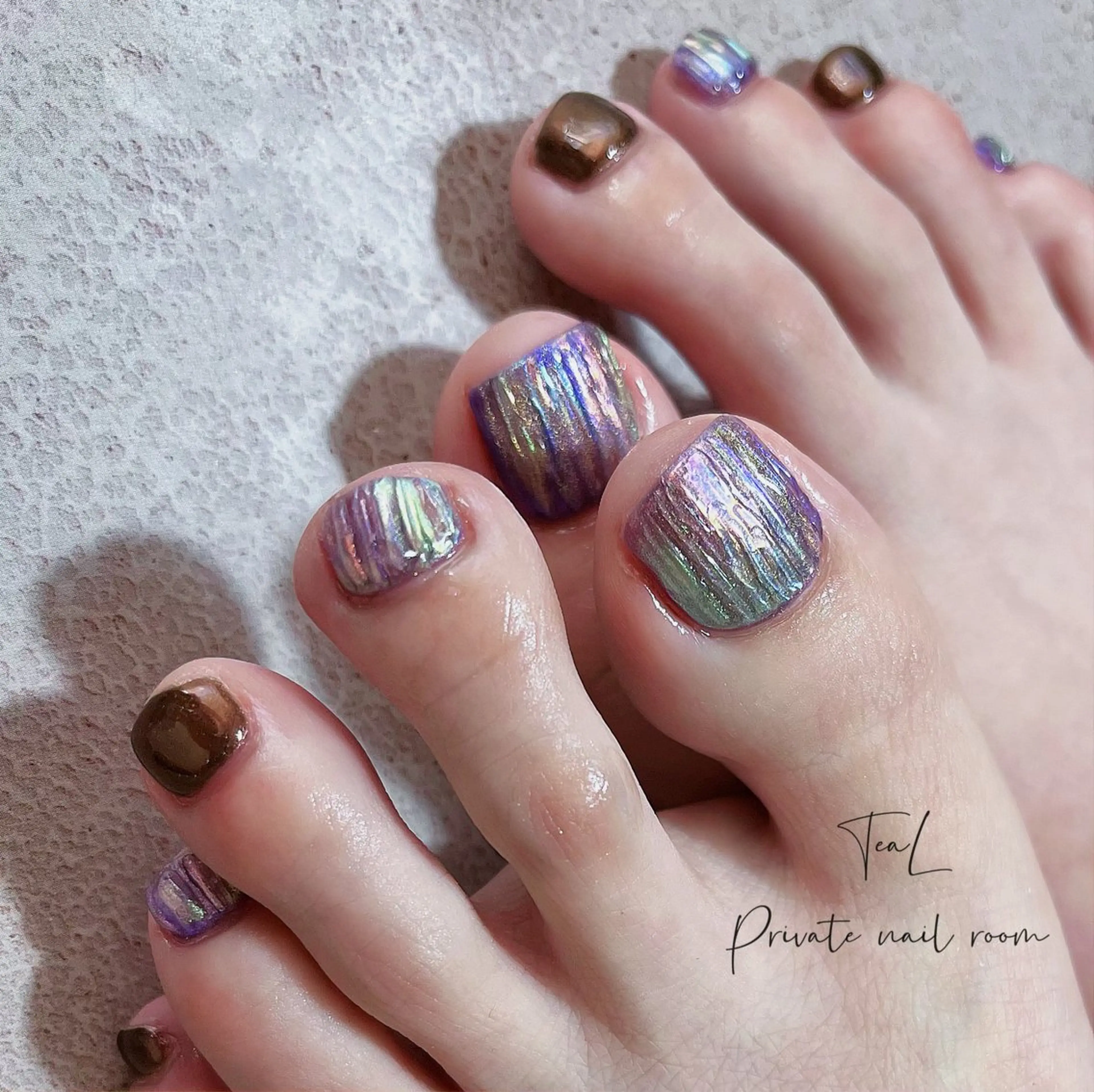 ネイル フットネイル TeaL nailのネイルデザイン
