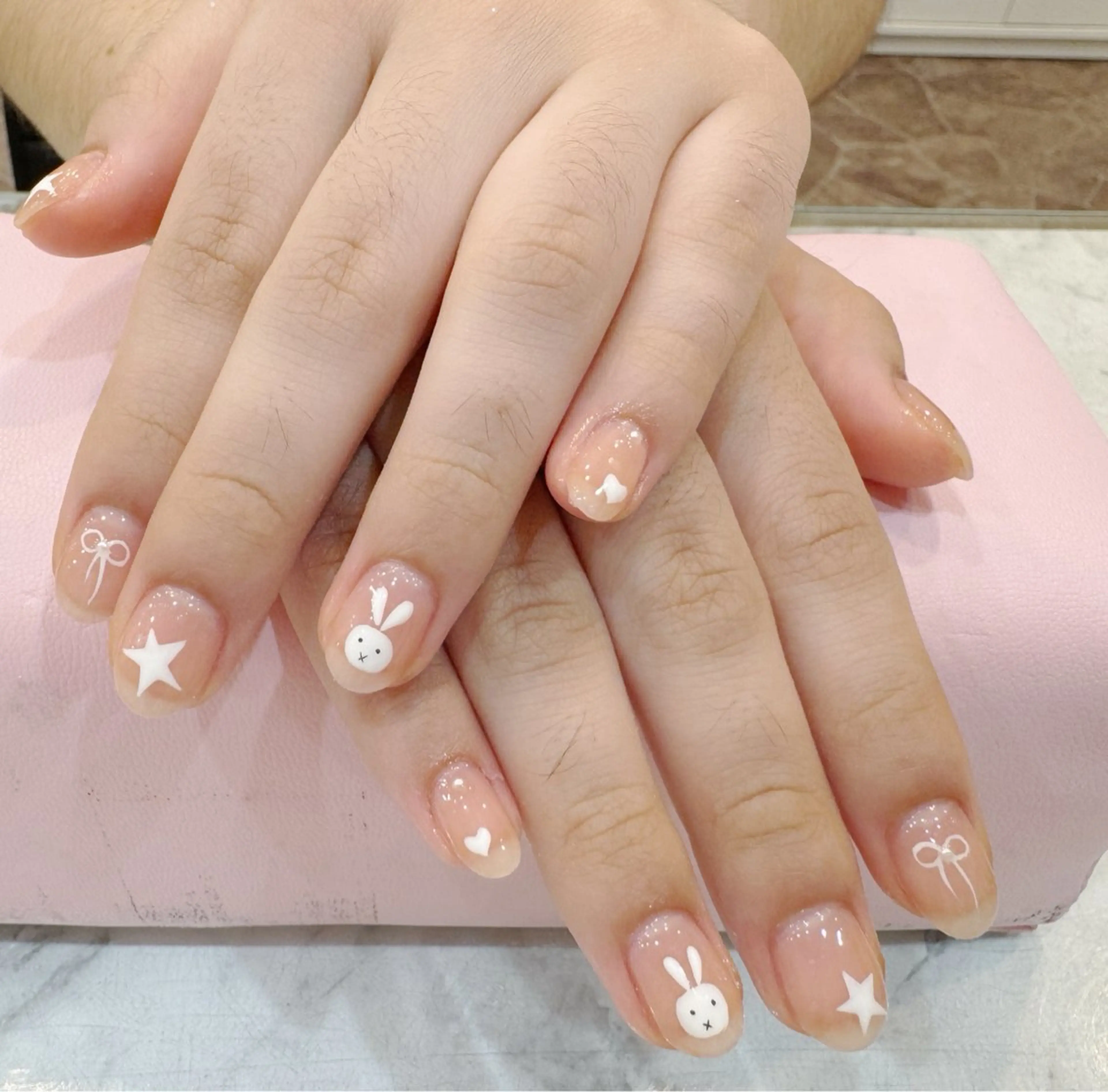 ネイル アートネイル フットネイル ジェルネイル ハート マグネットネイル Babarla Nailのネイルデザイン