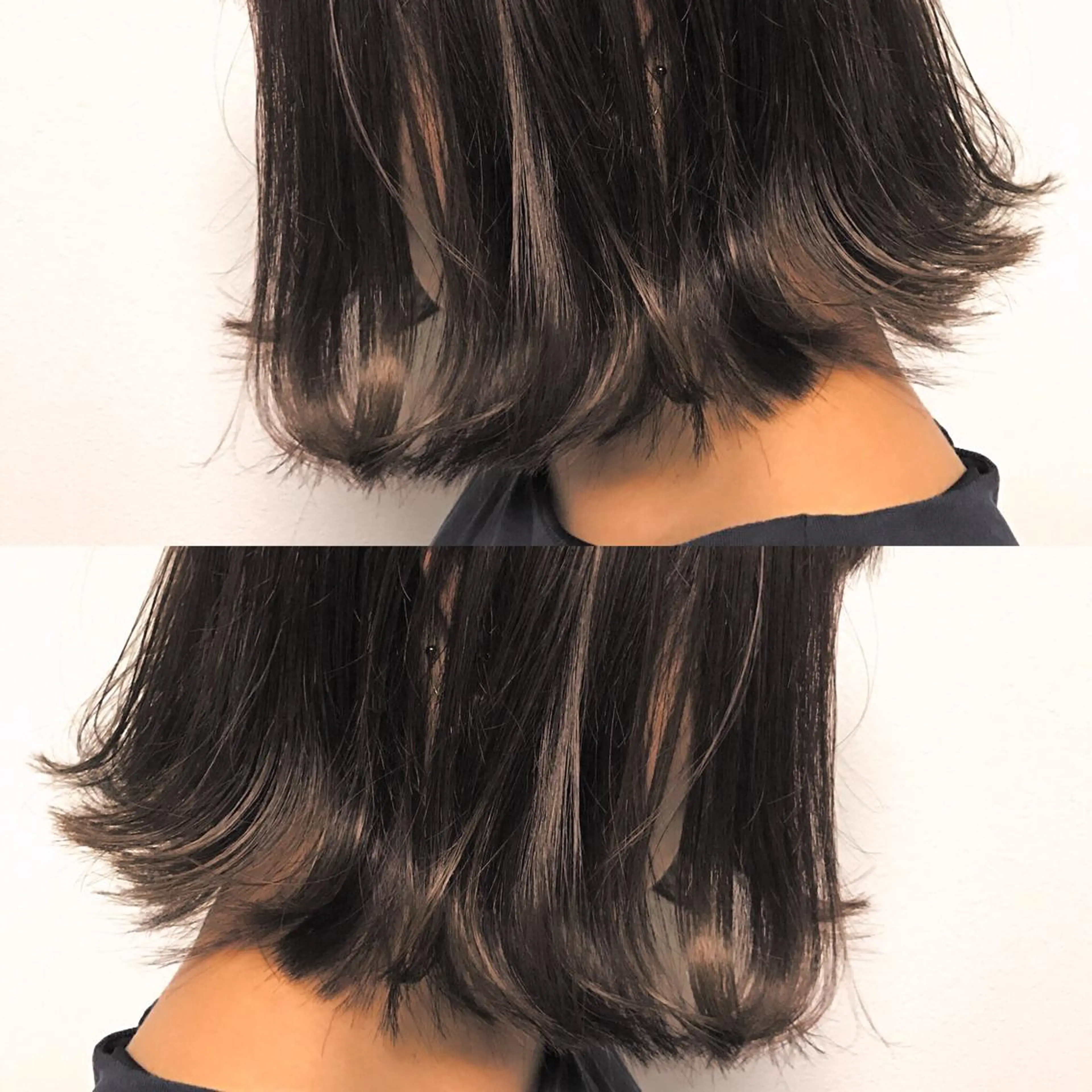 ミディアム カラー パーマ ヘアアレンジ グレージュ ラベンダーカラー ラベンダーグレージュ ラベンダーグレー olga所属・松尾謙佑【ハイライト LEDエクステ】のヘアスタイル