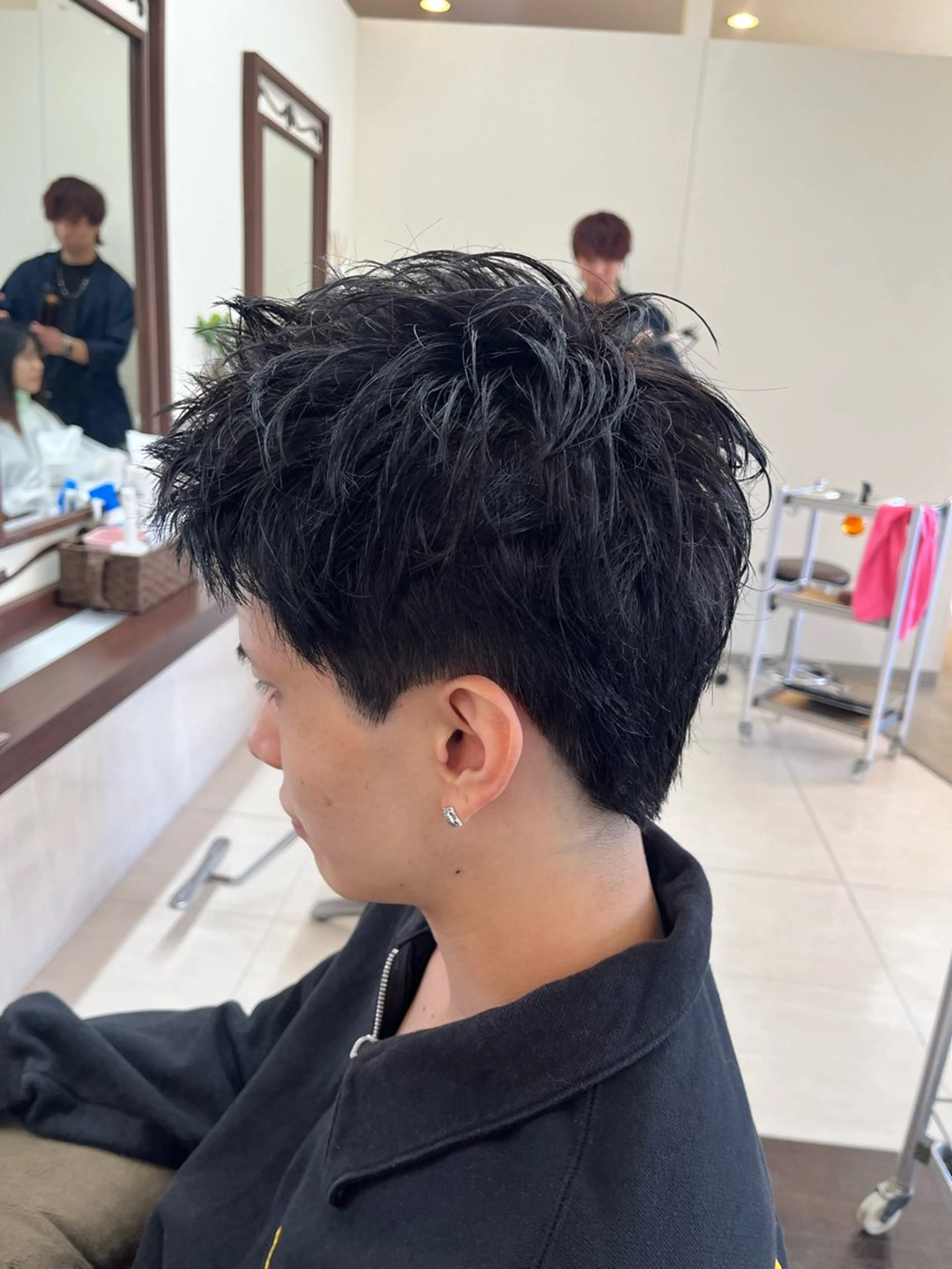 ショート メンズ スパイキーショート ショートヘア AROH  men's cut&men's perm 船橋店所属・🧊メンズ特化🧊 高木航希のヘアスタイル