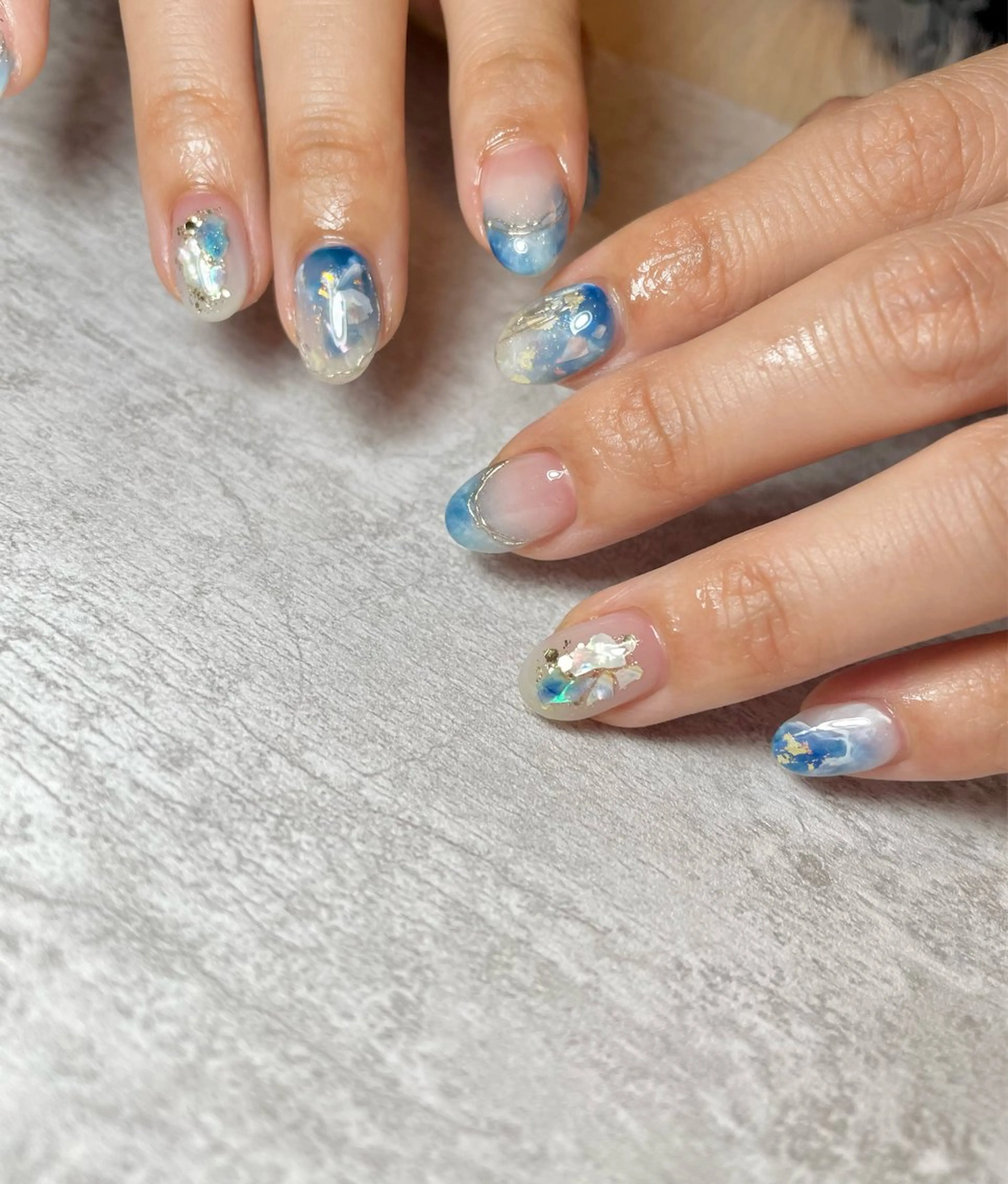 ネイル 持ち込み ニュアンスネイル 夏ネイル BEAUTY GARDEN 【nail salon unseul】所属・nana .のネイルデザイン