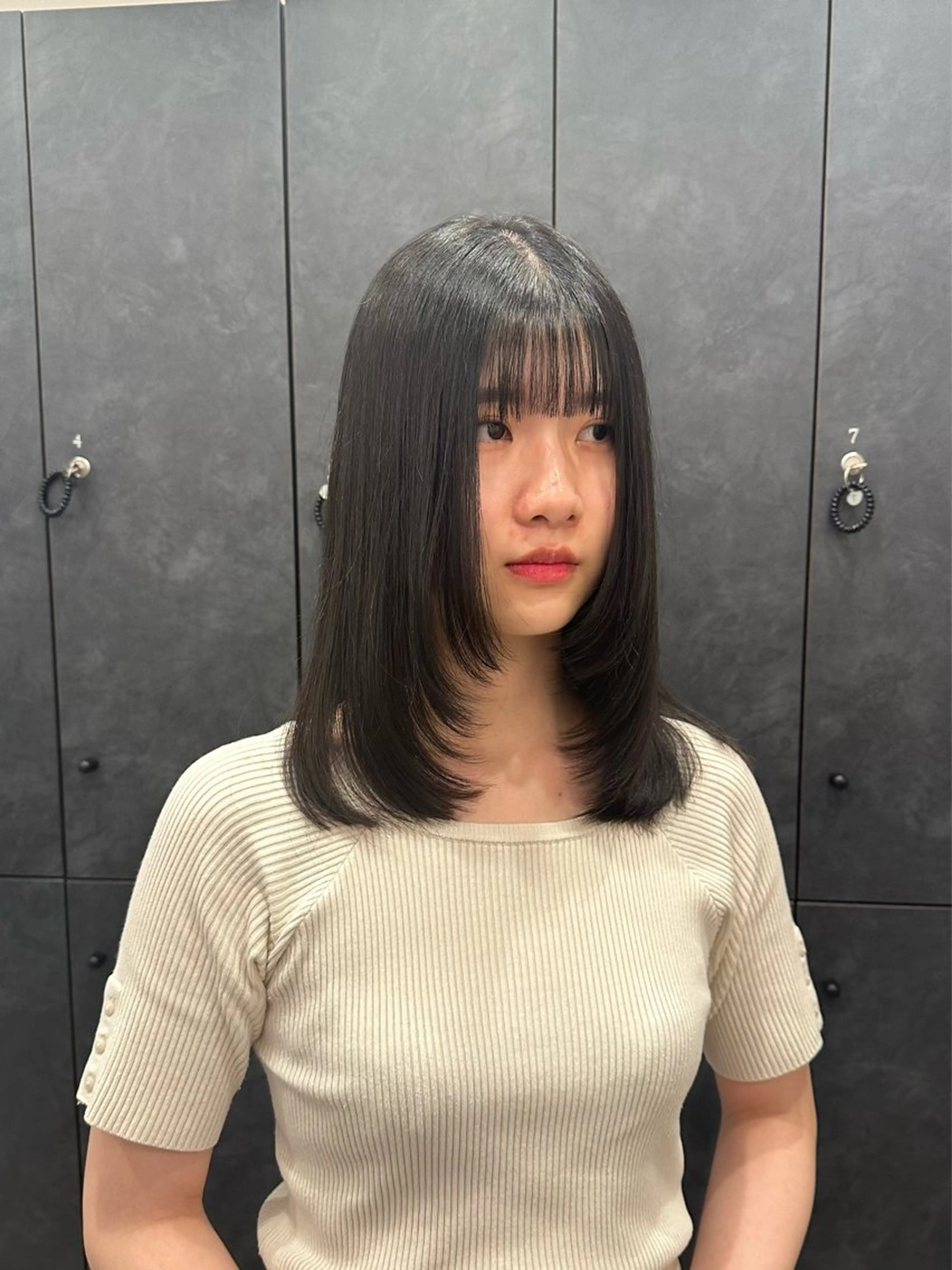 ミディアム カット トリートメント 銀座 / シマムラミホのヘアスタイル