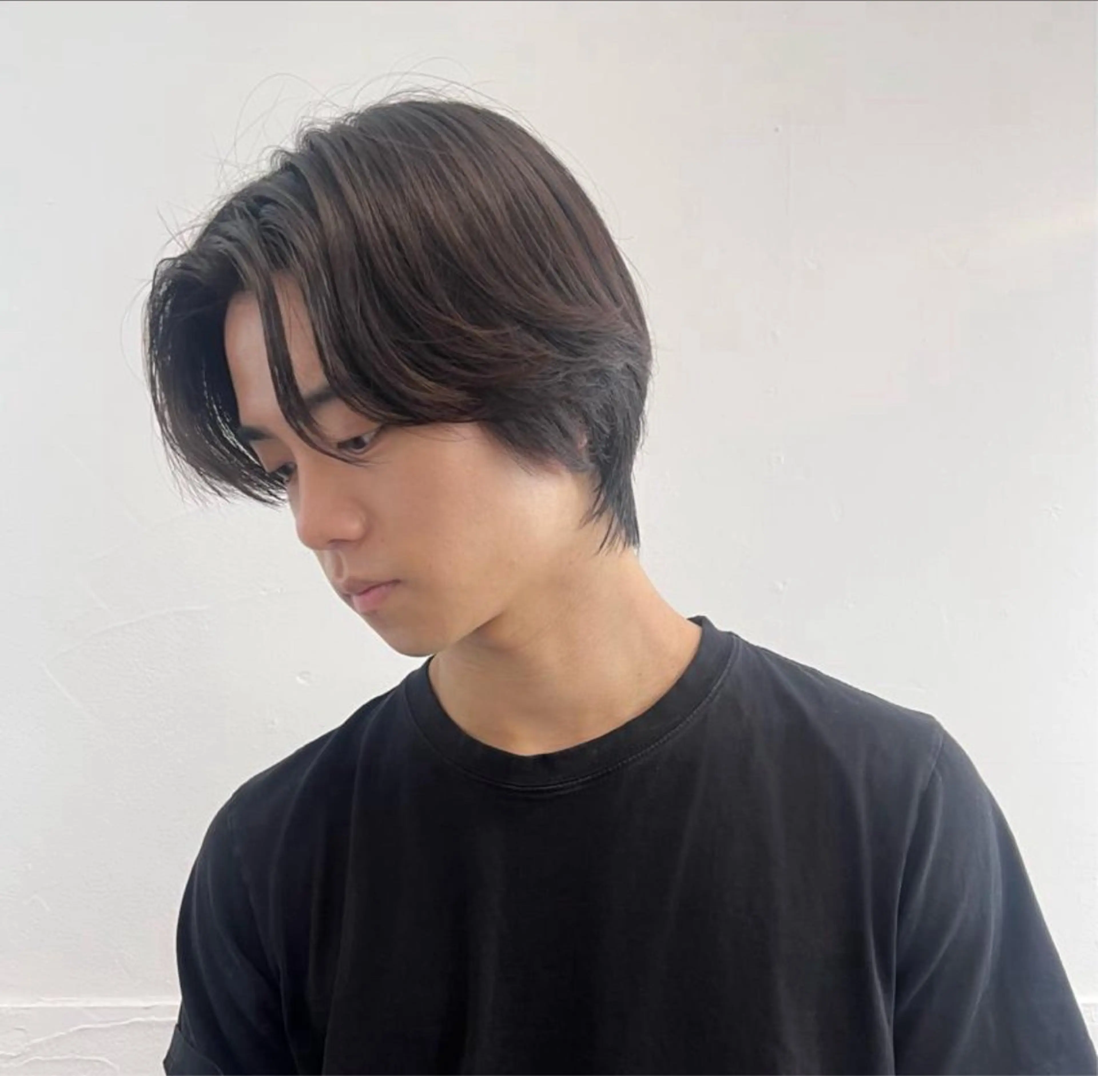 ミディアム パーマ メンズ カット runsuns メンズカットリュウジのヘアスタイル
