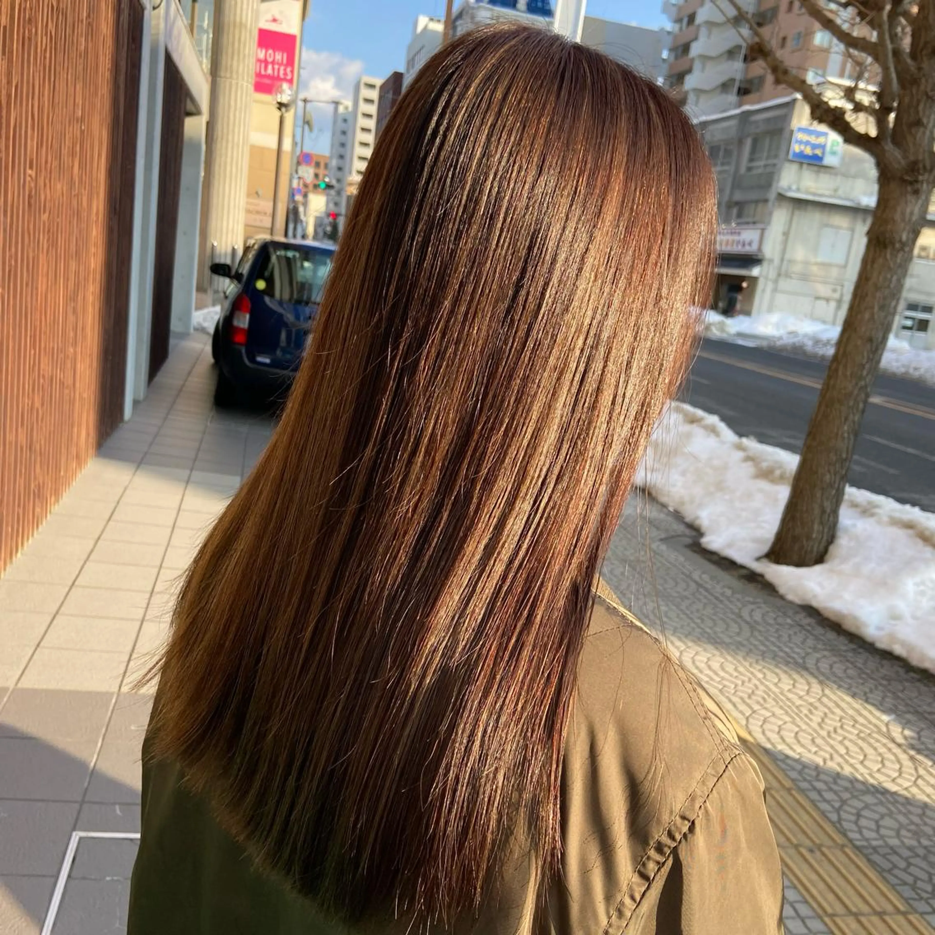 ロング カラー ハイライトカラー ハイライト カット ヘアカラー トリートメント Glanzhair 🫧‪菊池柊真🫧のヘアスタイル